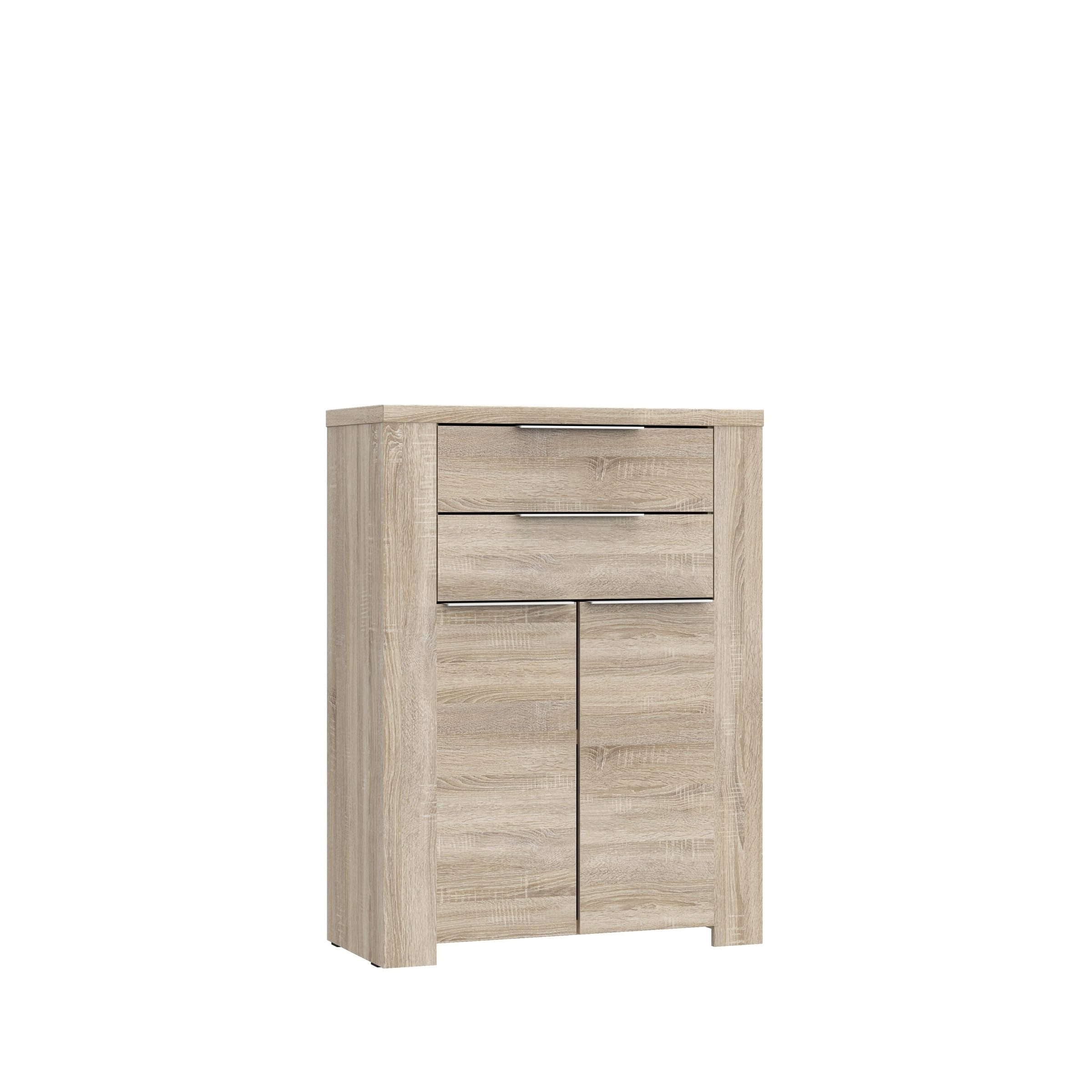 Stauraumschrank in Sonoma Eiche - 90,4x121,2x41,3cm (BxHxT)