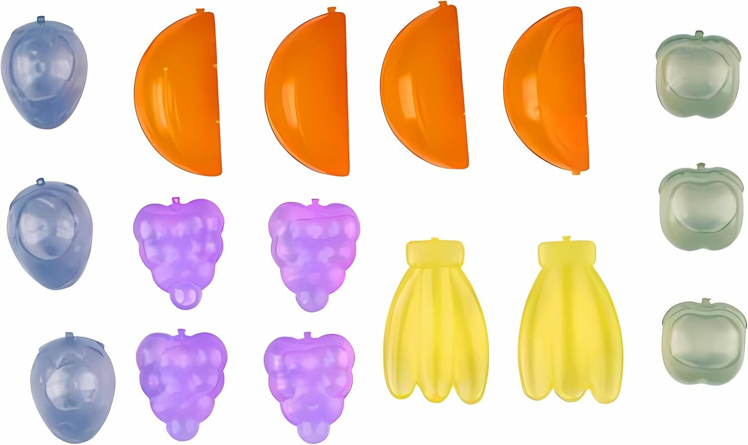Eiswürfel-Steine 16x EISWÜRFEL "Früchte" aus Kunststoff wiederverwendbar Kühlsteine 86