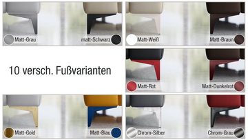 Sofanella 3-Sitzer BELLA Dreisitzer Stoff Stoffcouch Designersofa