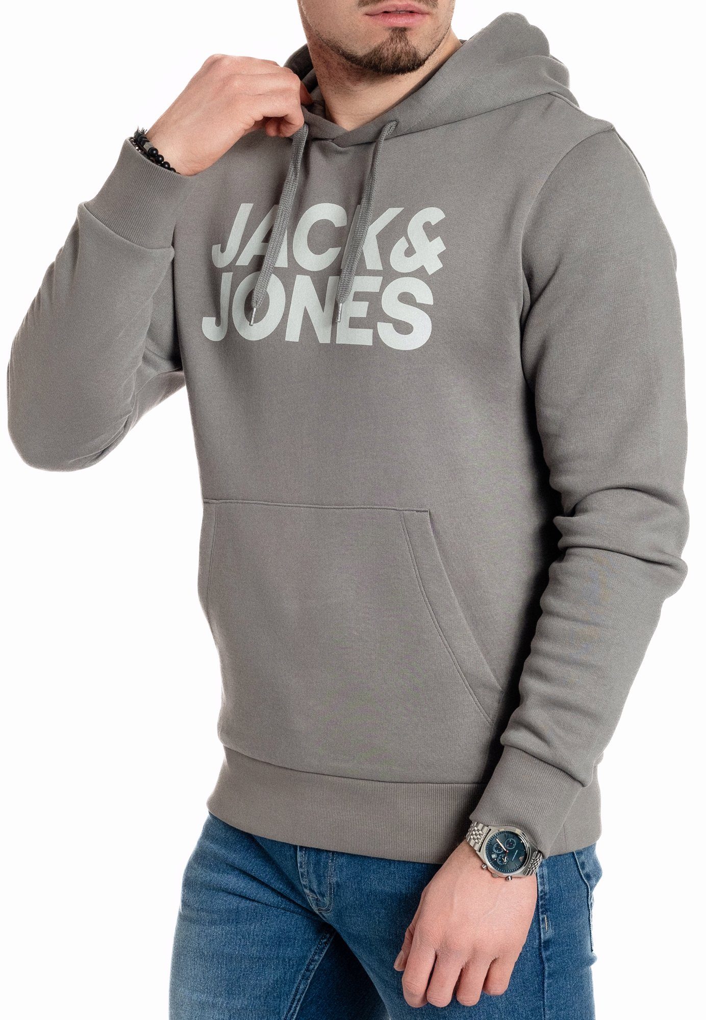 Jack & Jones Kapuzensweatshirt mit Kängurutasche – Bild 3 von 5