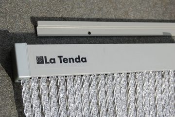 La Tenda Insektenschutz-Vorhang La Tenda CORTONA 3 Streifenvorhang transparent, 90 x 210 cm, PVC - Länge und Breite individuell kürzbar