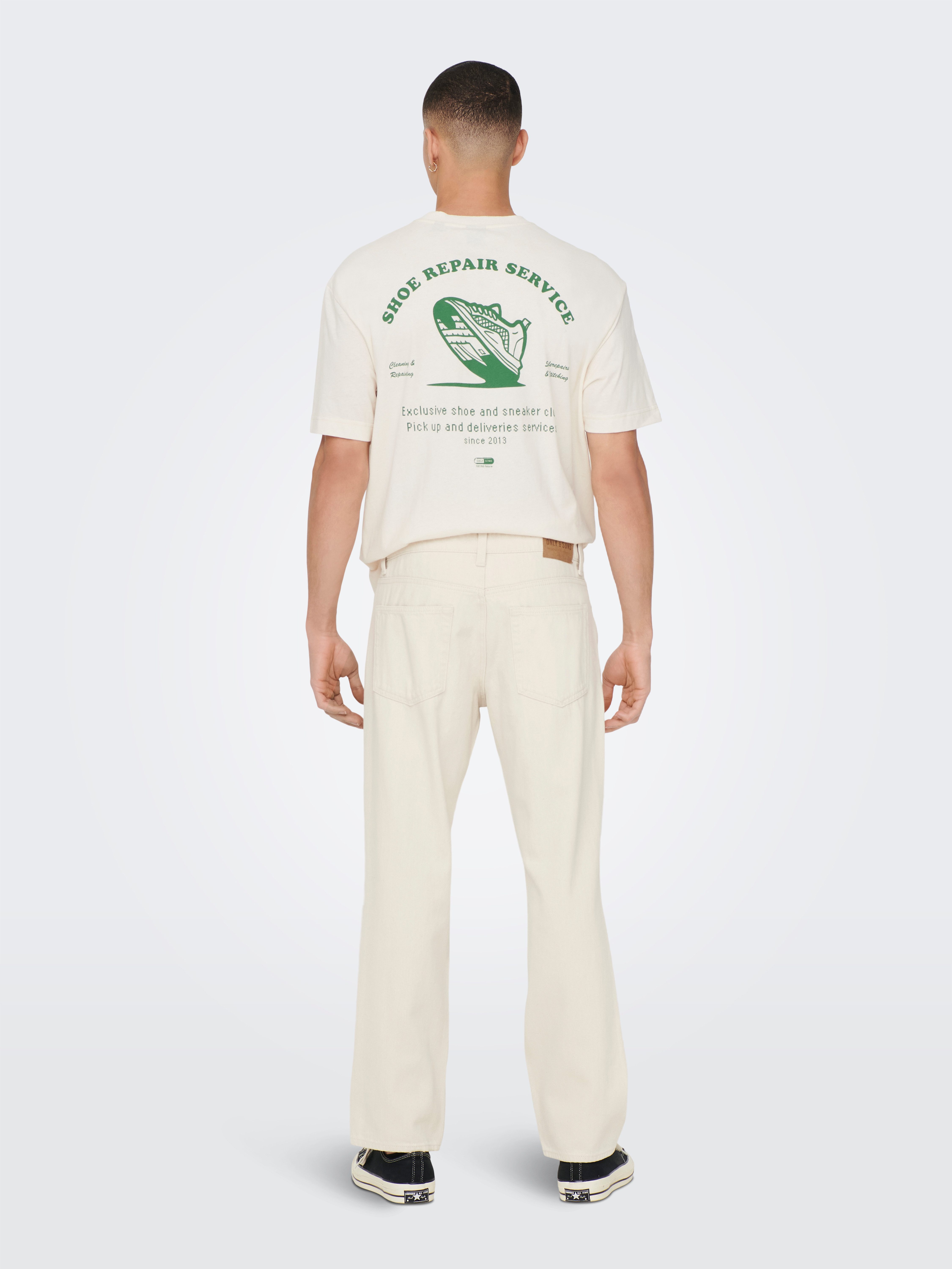 ONLY & SONS Regular-fit-Jeans ONSEDGE STRAIGHT BROMO 0017 DOT DNM NOOS