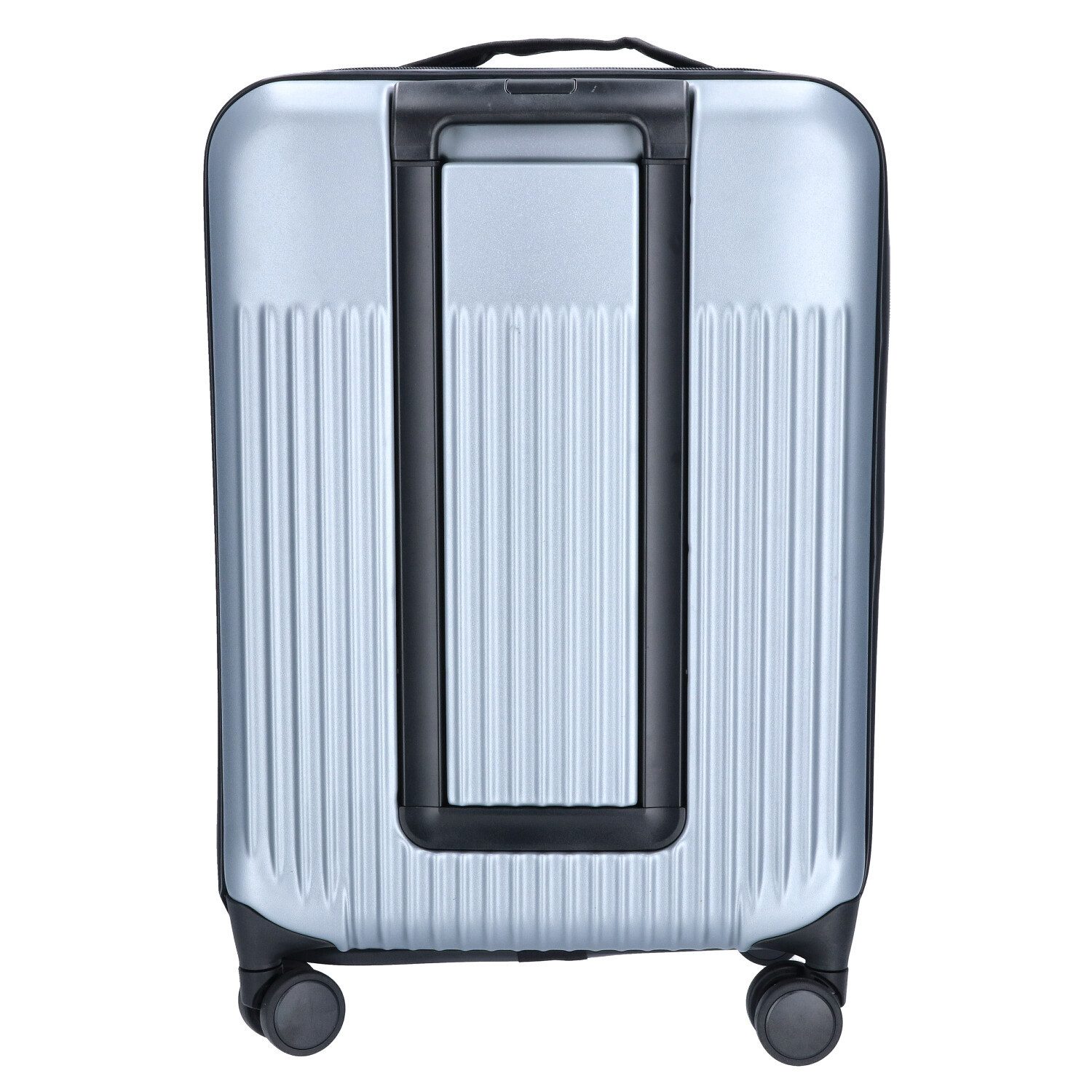 TheTrueC Koffer TheTrueC 4-Rad Trolley Faltbar 55cm - OSLO silber, 4 Rollen Rollen