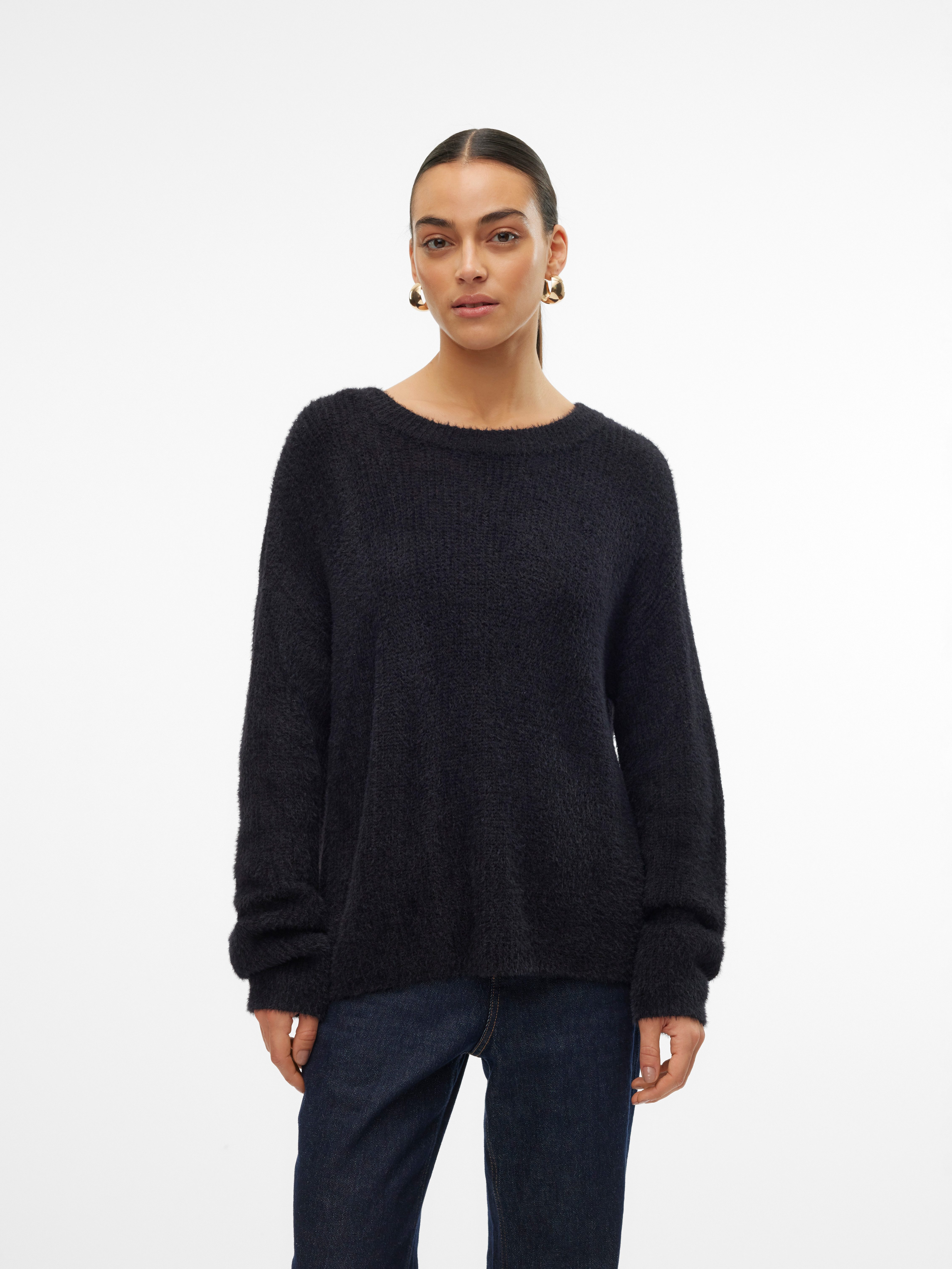 Vero Moda Strickpullover VMPUFF LS O-NECK PULLOVER BOO günstig online kaufen