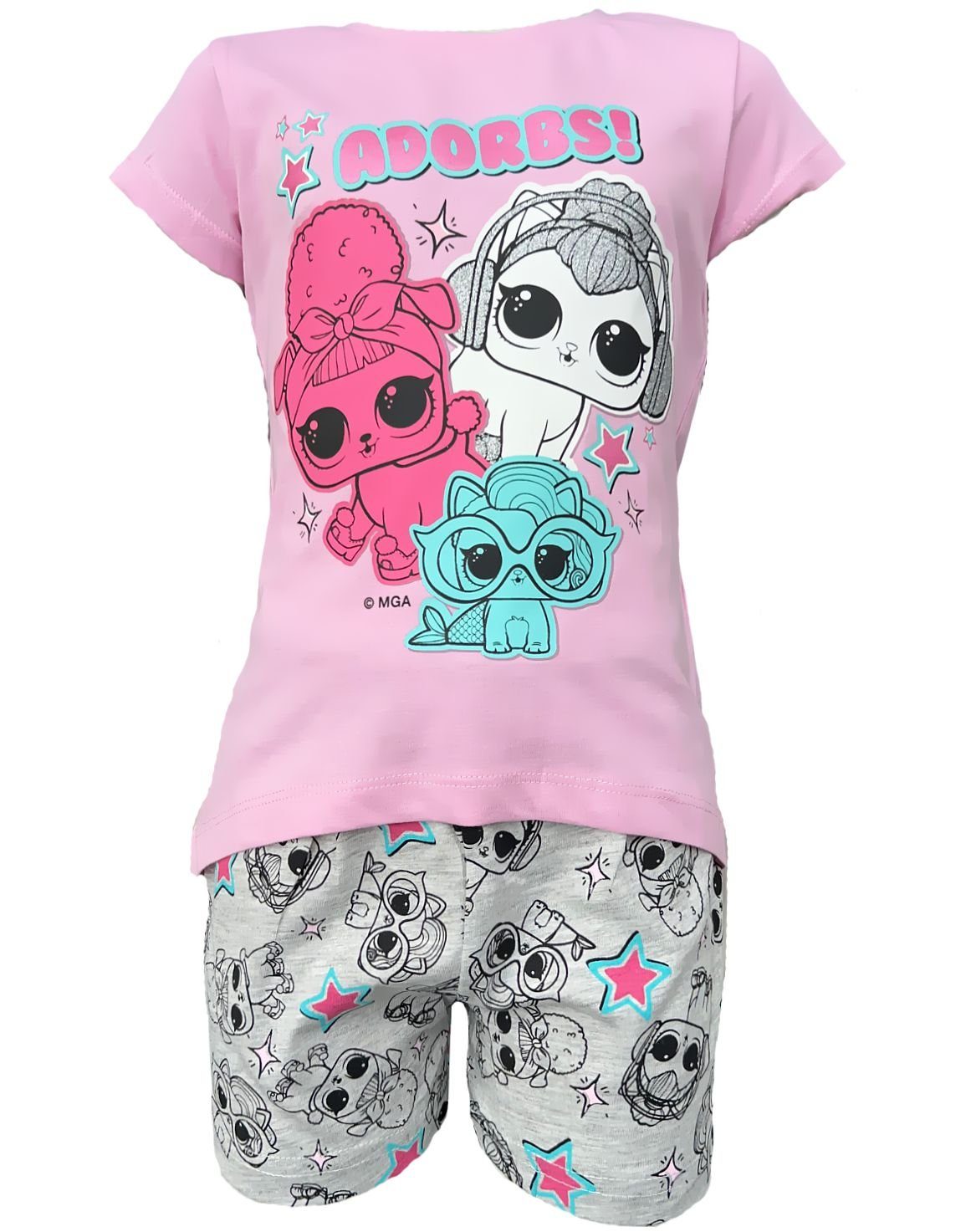 L.O.L. SURPRISE! Pyjama Mädchen Shorty Schlafanzug kurz 116 122 128 134 140