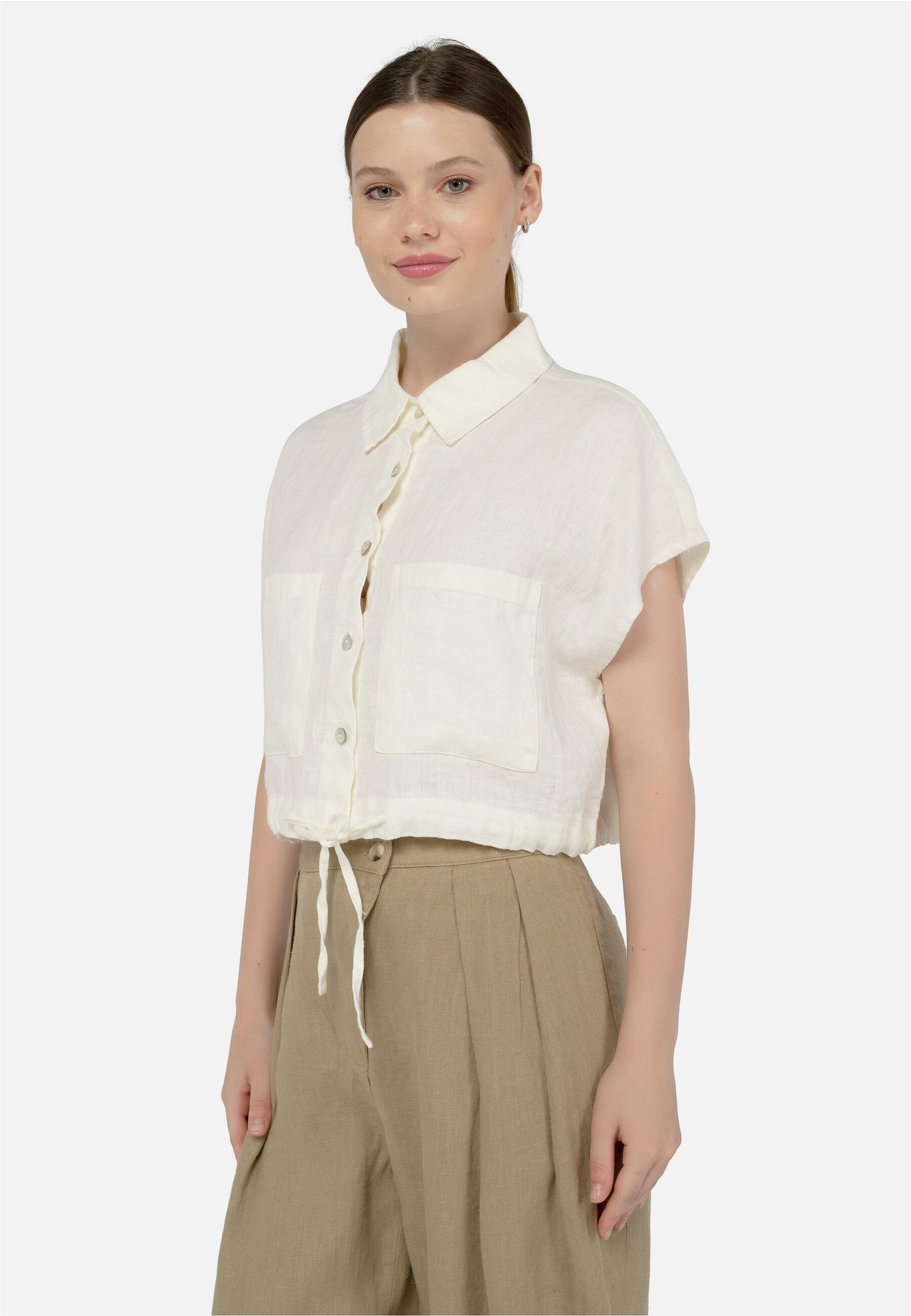 freshlions Klassische Bluse Savannah (1-tlg) mit lockerer Passform