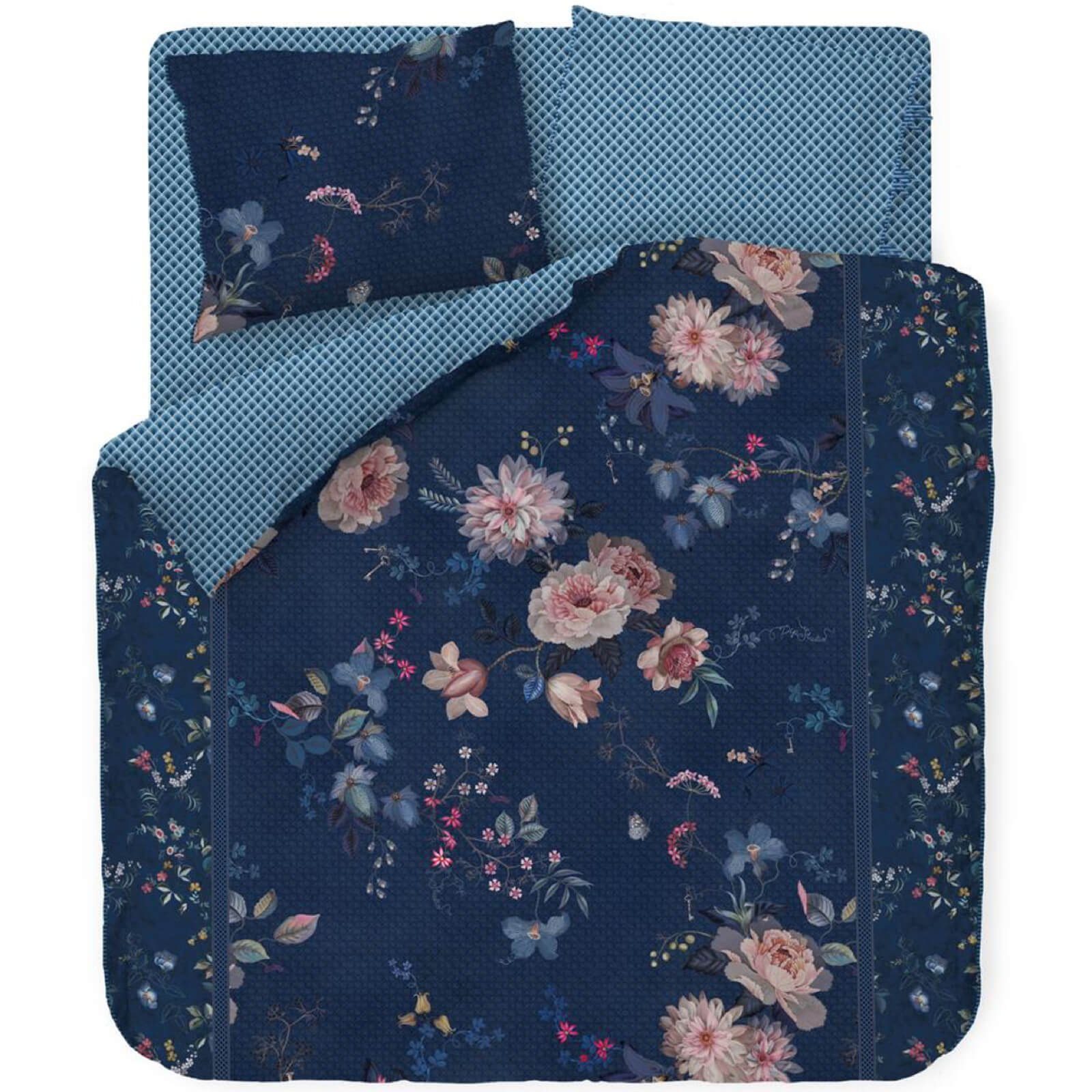 PiP Studio Bettwäsche Tokyo Bouquet Dunkelblau, Perkal, 2 teilig, Lilien, D günstig online kaufen
