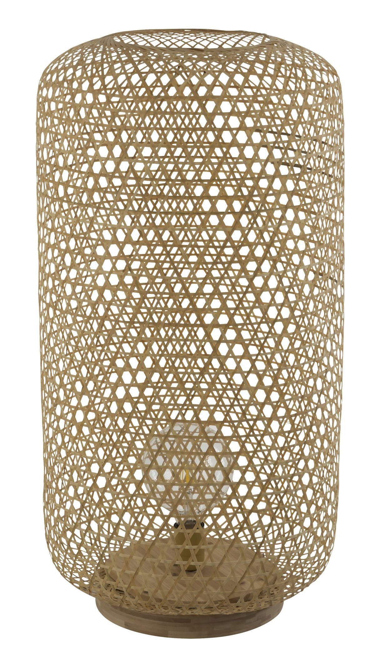 Globo Stehleuchte mit Holz Stehlampe GLOBO Wohnzimmer Schalter Bambus Stehlampe Innen