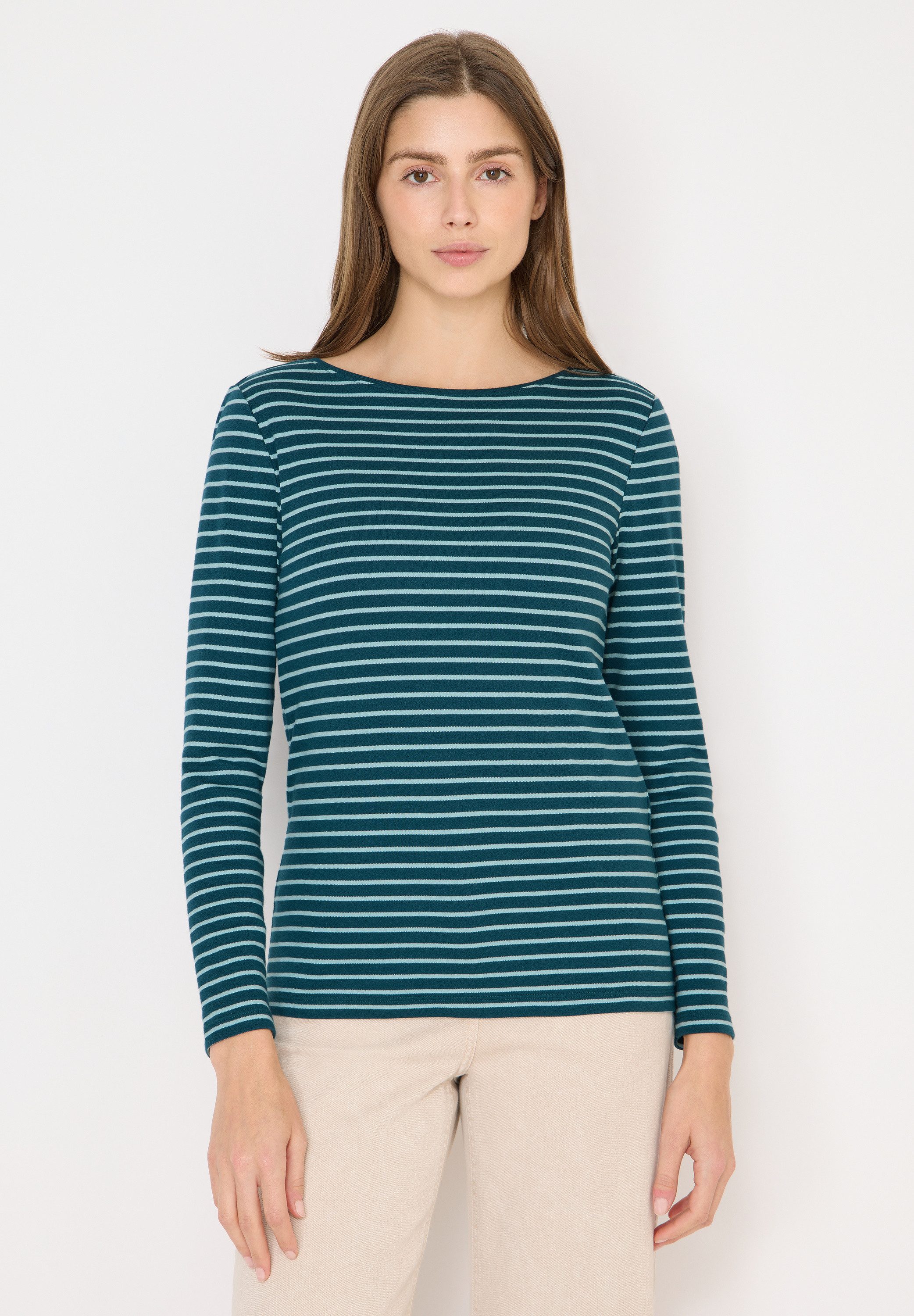 CECIL Langarmshirt aus reiner Baumwolle günstig online kaufen