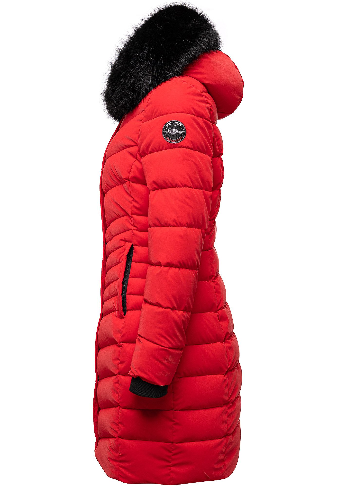 REPUBLIX Winterjacke ZOE Damen Gefütterte Dicke Glanz Winter Jacke Mantel P günstig online kaufen