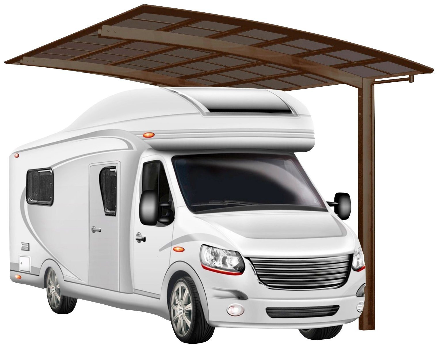 cm Caravan 270 Portoforte Typ Einzelcarport Ximax 60, 495,4x270,4 cm, Einfahrtshöhe BxT: