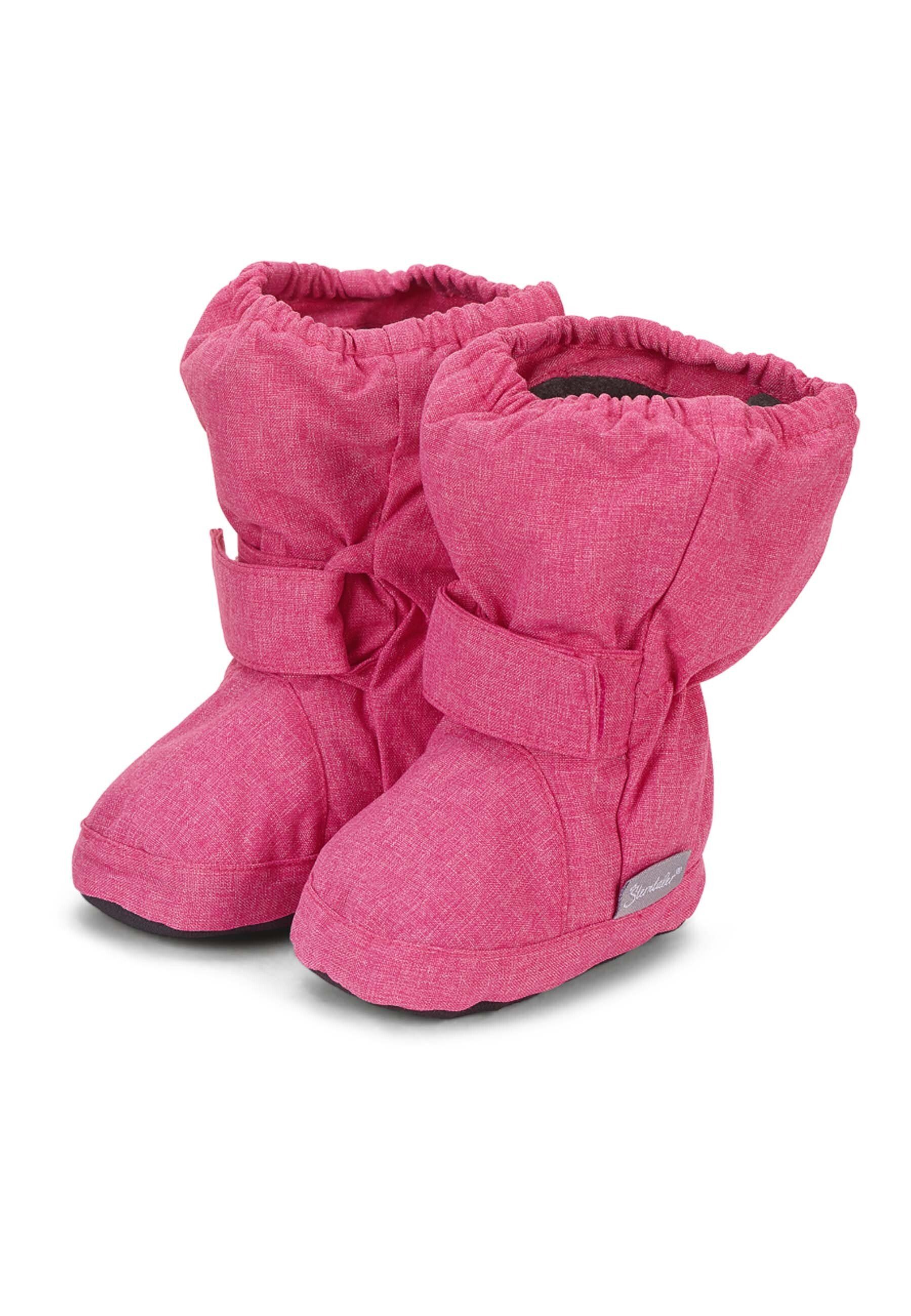 Sterntaler® Baby-Schuh Outdoorschuh (1-tlg) Bequeme Krabbelschuhe - Babyschuh Mädchen - Flexible Schuhe Baby - Baby Ballerinas rutschfest - Stoffschuhe Winter wasserabweisend uni