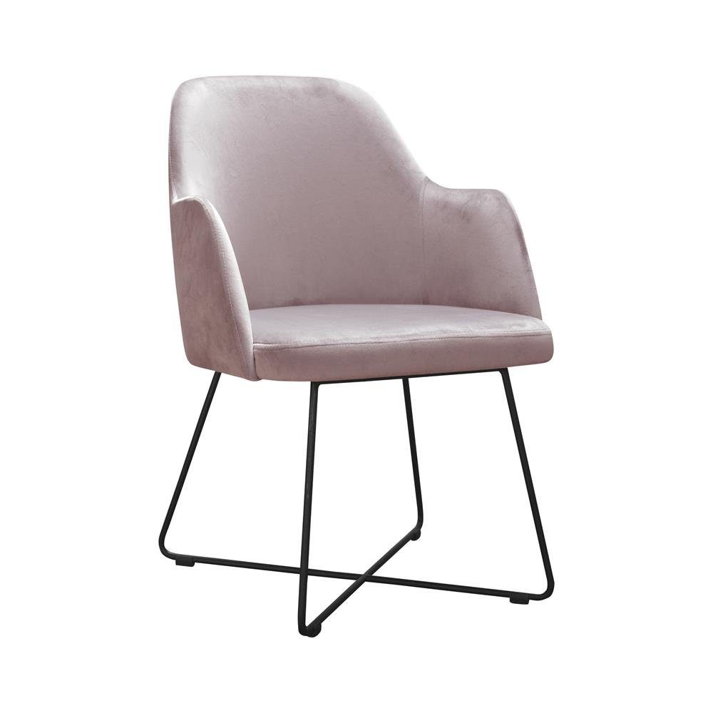 JVmoebel Stuhl, Set 4x Esszimmerstühle Küchenstuhl Wohnzimmerstuhl mit Armlehne Designer Stühle Flieder | Stühle