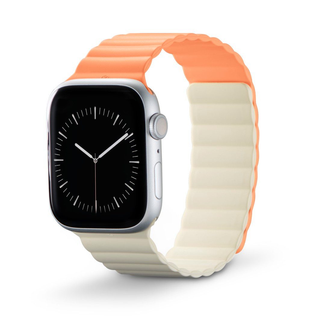 Hama Wechselarmband Apple Watch Armband mit Magnetverschluss, für Apple Watch 38/40/41 mm, Einheitsgröße, nicht klebrig, Silikon-Look