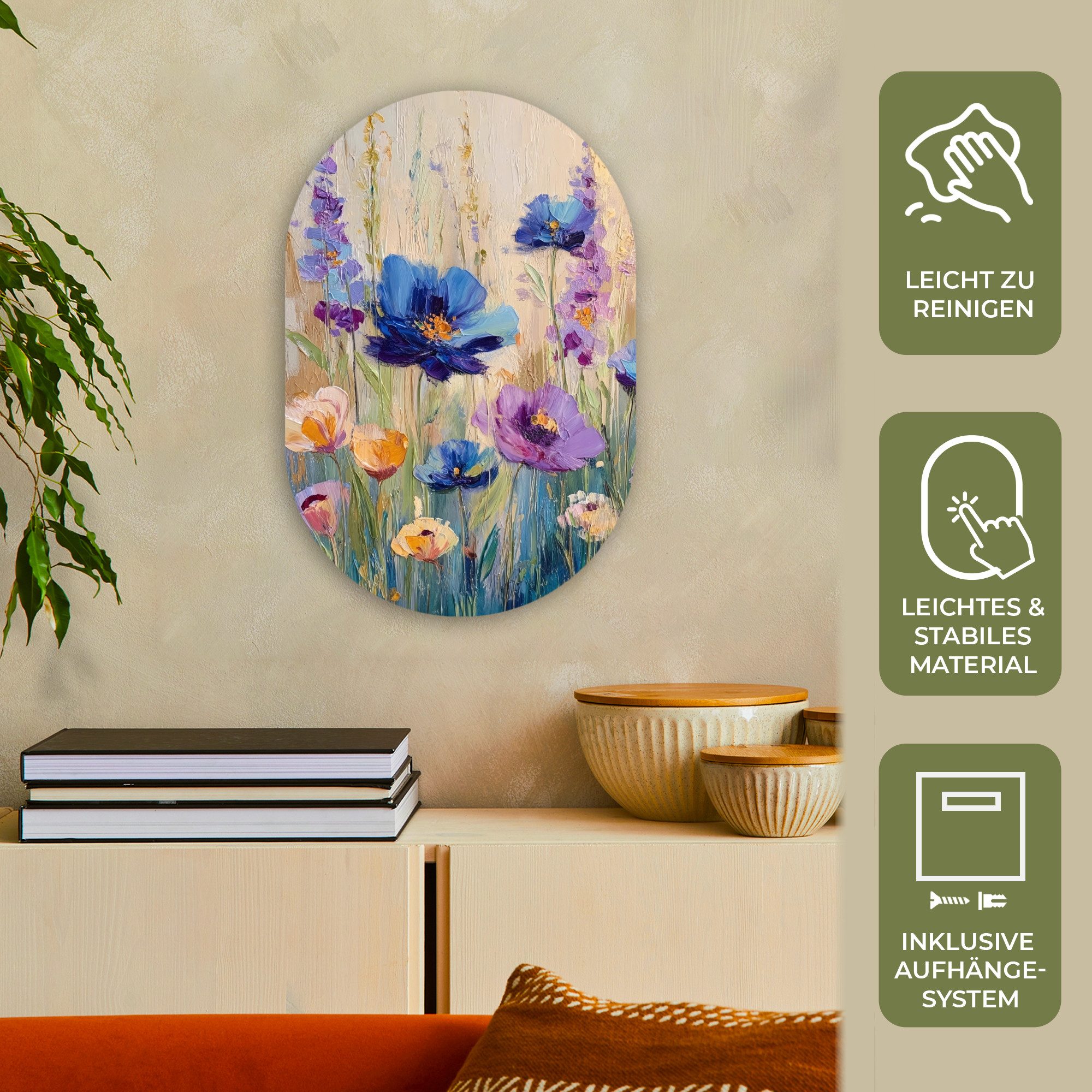 MuchoWow Gemälde Sommer - Wildblumen - günstig online kaufen