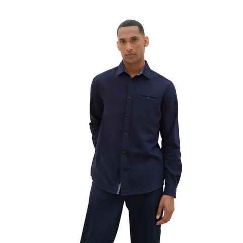 TOM TAILOR Langarmhemd STRUCTURED TWILL (1-tlg)