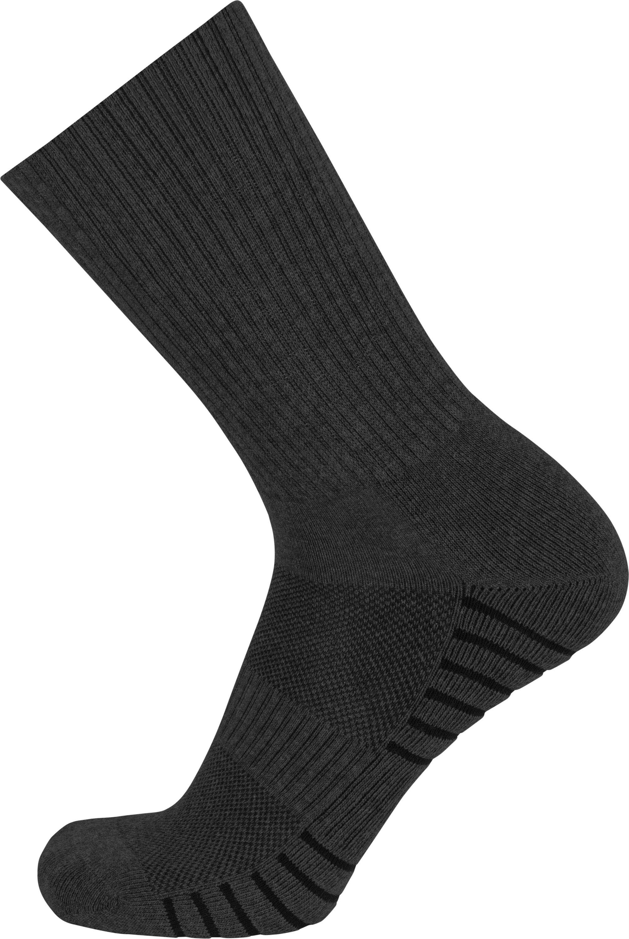 Komfortbund und Wandersocken normani Anthrazit 4 (Set, Mit Paar) Polstersohle