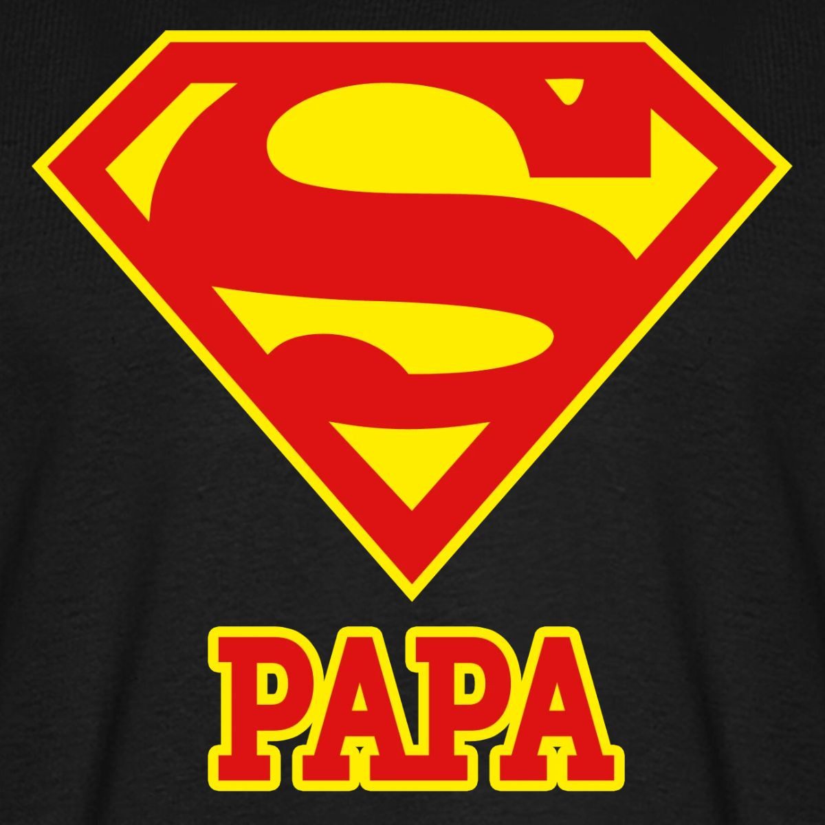 Spreadshirt T-Shirt DC Comics Superman Papa Superpapa Männer Premium T-Shirt (1-tlg)