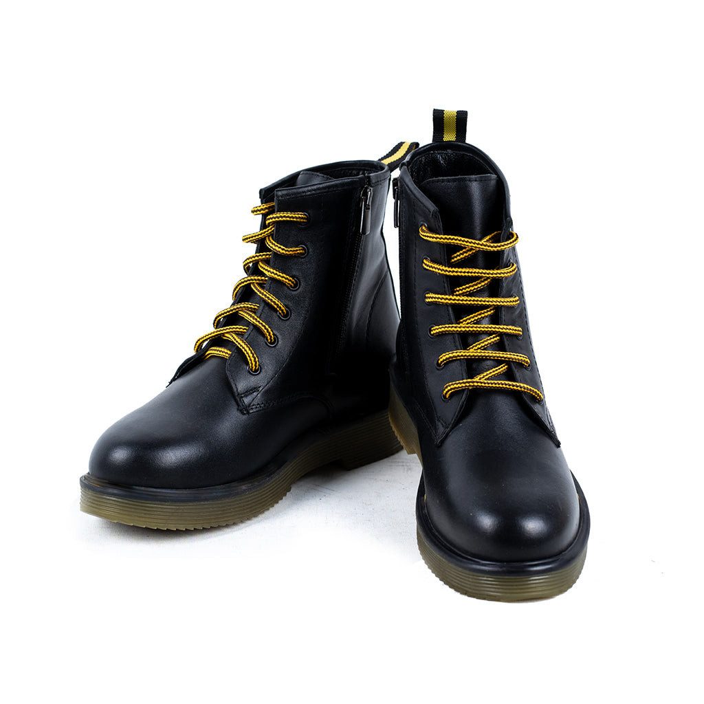 damen boots-LM/2138/303 Lange, damenstiefel Schnürstiefel