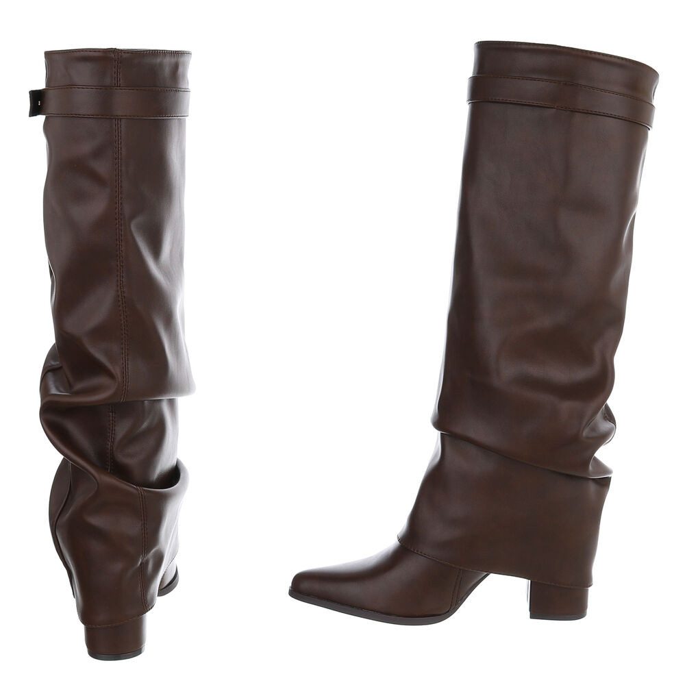 Ital-Design Elegante Stiefel mit hochwertigem Material und bequemem Design High-Heel-Stiefel – Bild 5 von 5