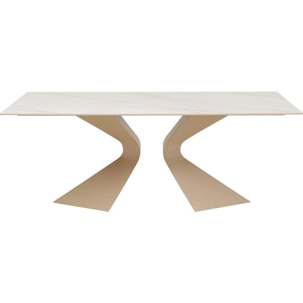 Kare Design Esstisch Gloria, Marmor-Optik, 200x100 cm