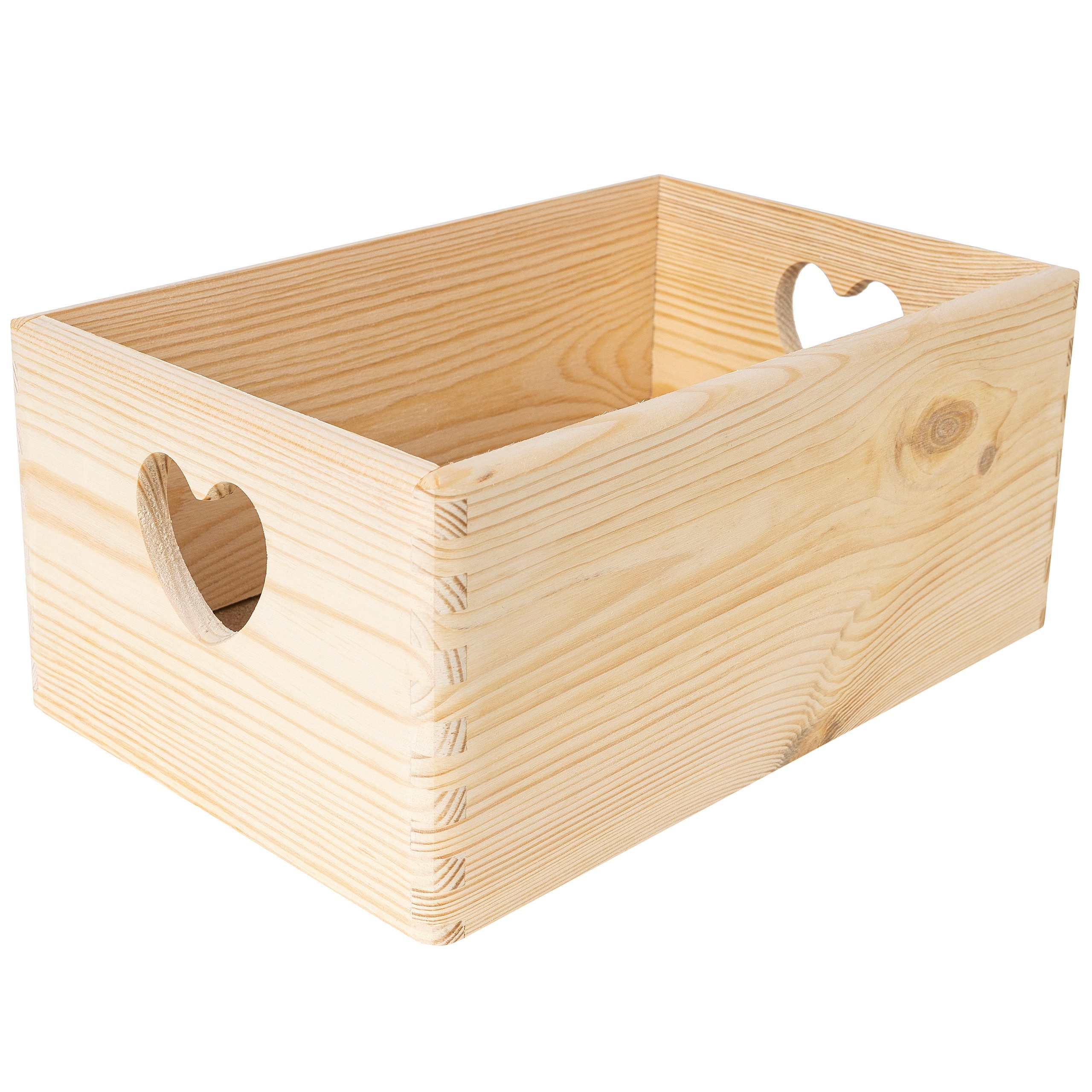 Creative Deco Holzkiste Holzkiste Geschenk Obstkiste Holz Korb ohne Deckel