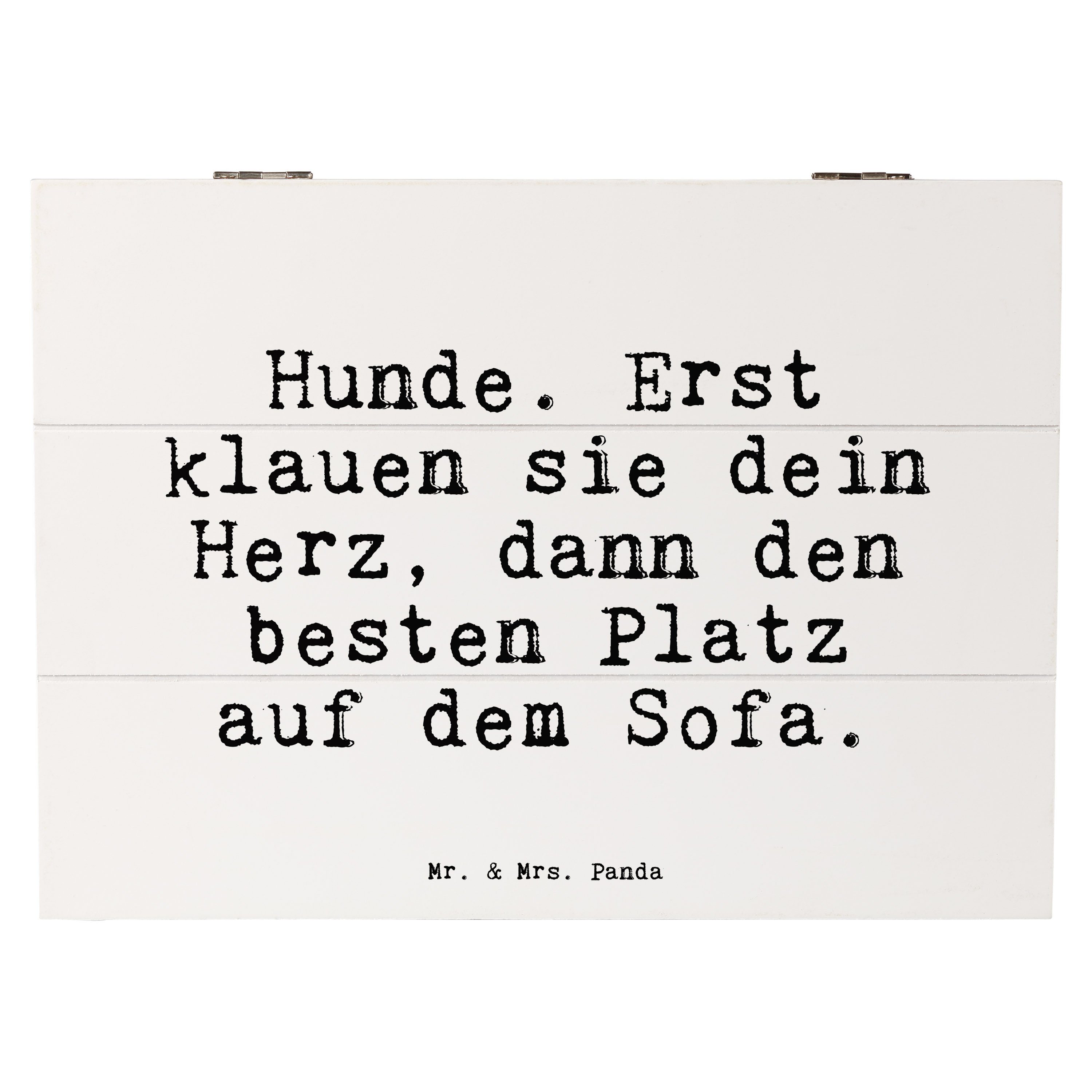 Mr. & Mrs. Panda Dekokiste »Hunde. Erst klauen sie... Weiß Geschenk