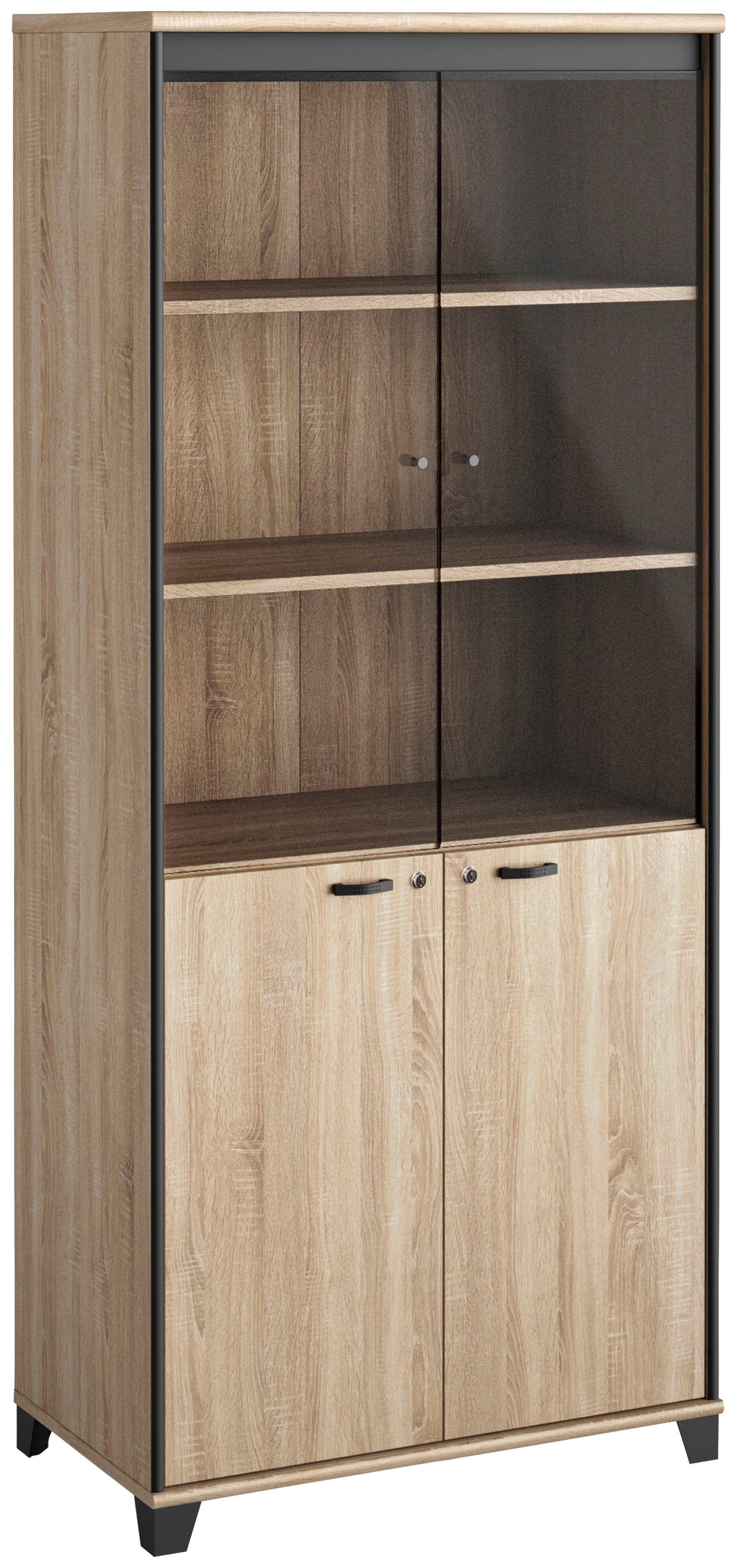 Gami Aktenschrank MAMBO 2 Holztüren, Glastüren 2