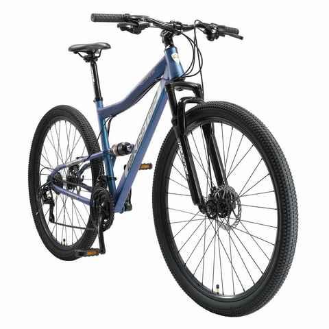 Bikestar Mountainbike 29 Zoll Reifen 19 Zoll Rahmen, 21 Gang Shimano Tourney RD-TY300 Schaltwerk, Kettenschaltung, 29 Zoll