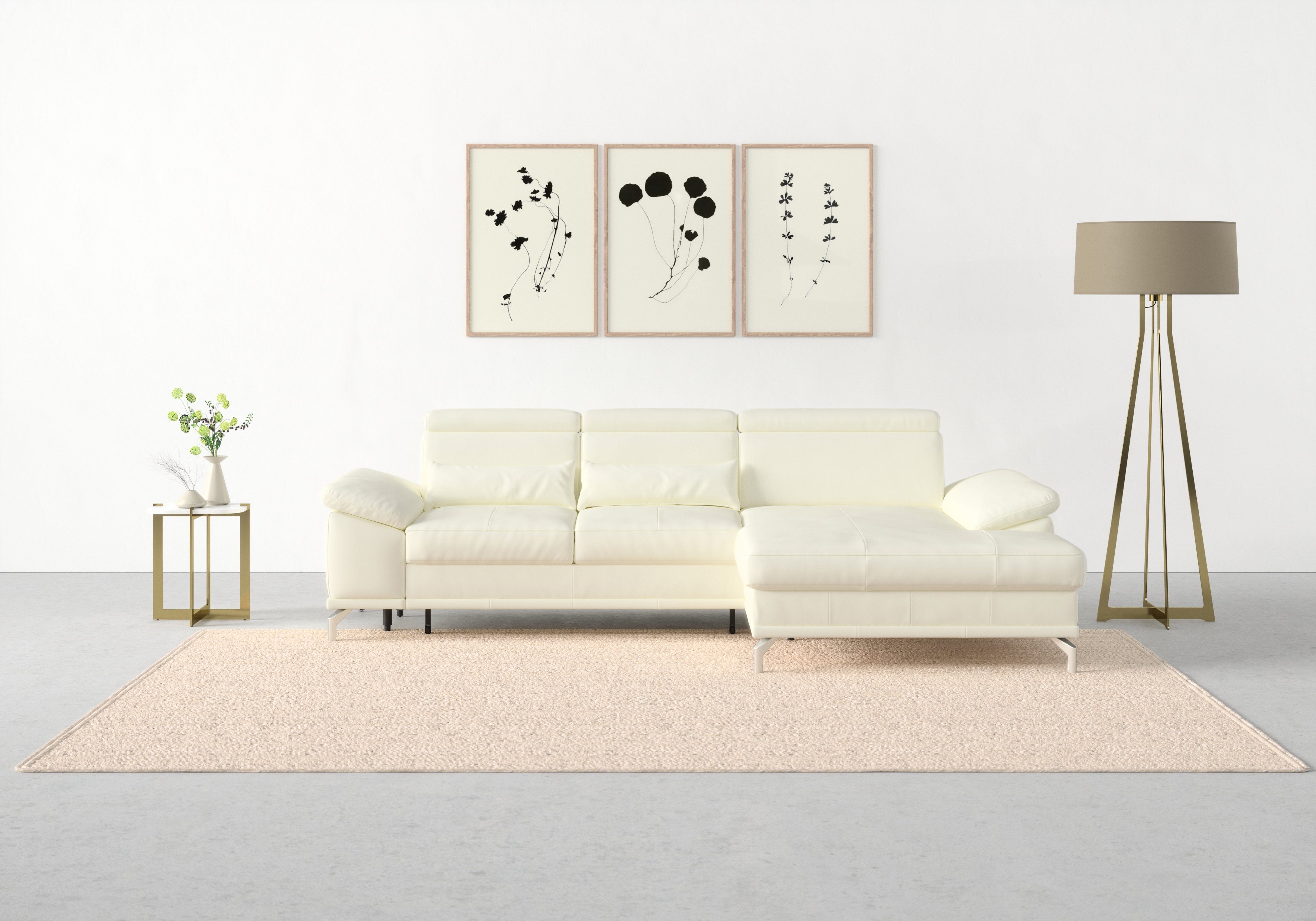 sit&more Ecksofa, 2 Nierenkissen, Federkern, optional Bettfunktion und Stauraum
