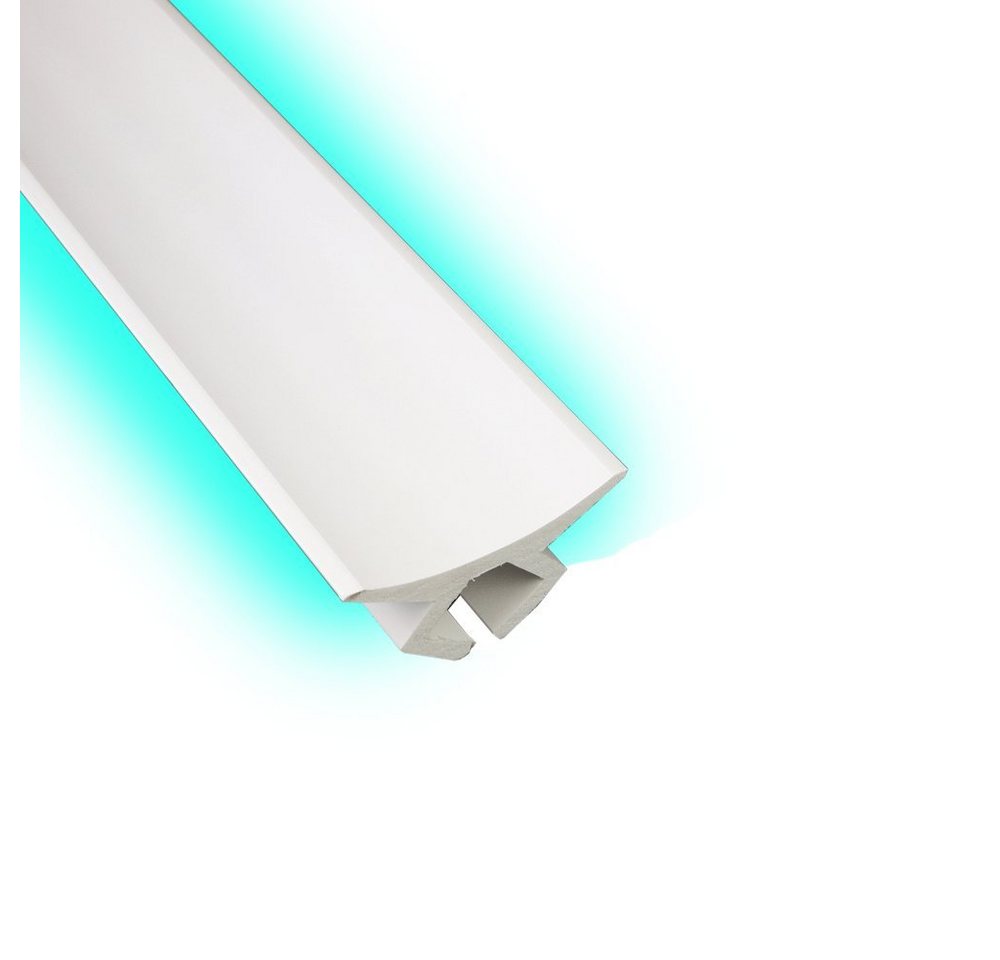 Thumbnail - BaukastenStore Abschlussleiste 42m LED Leisten Stuckleisten Zierprofil Sockelleisten Deckenleisten, INO-8 - 8.5x8.5cm