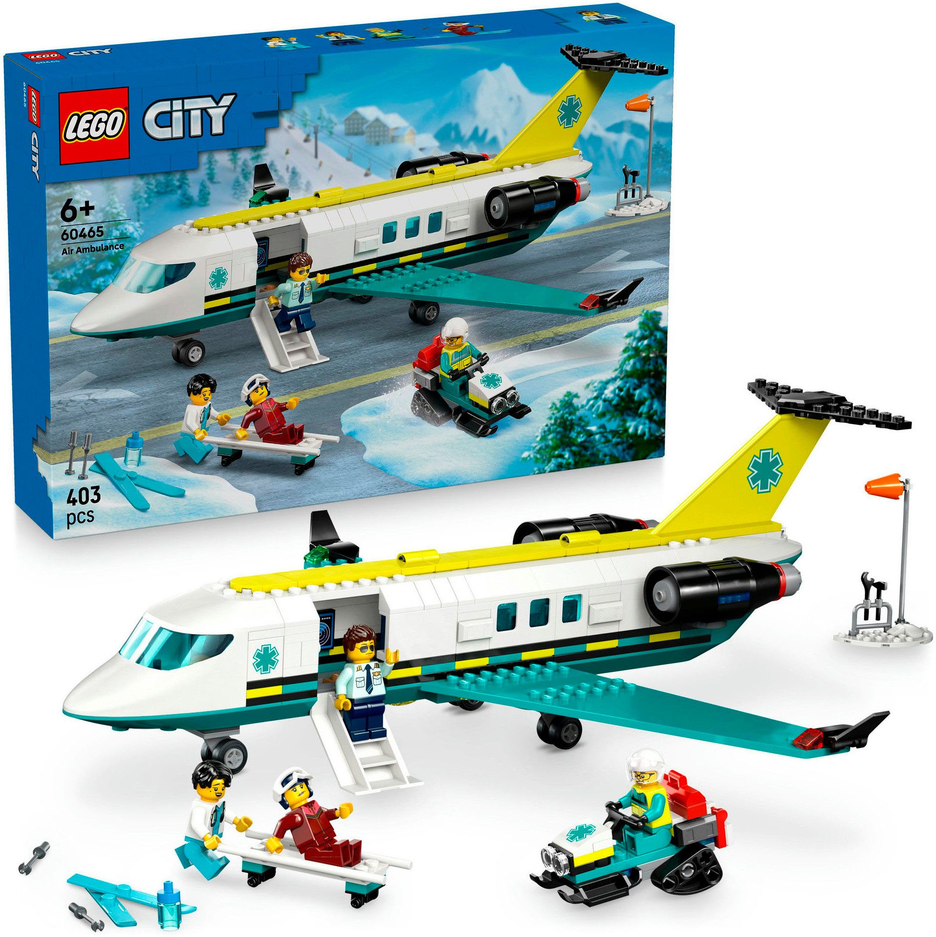 LEGO® Notfallrettungsflugzeug (60465), LEGO City Konstruktionsspielsteine, günstig online kaufen