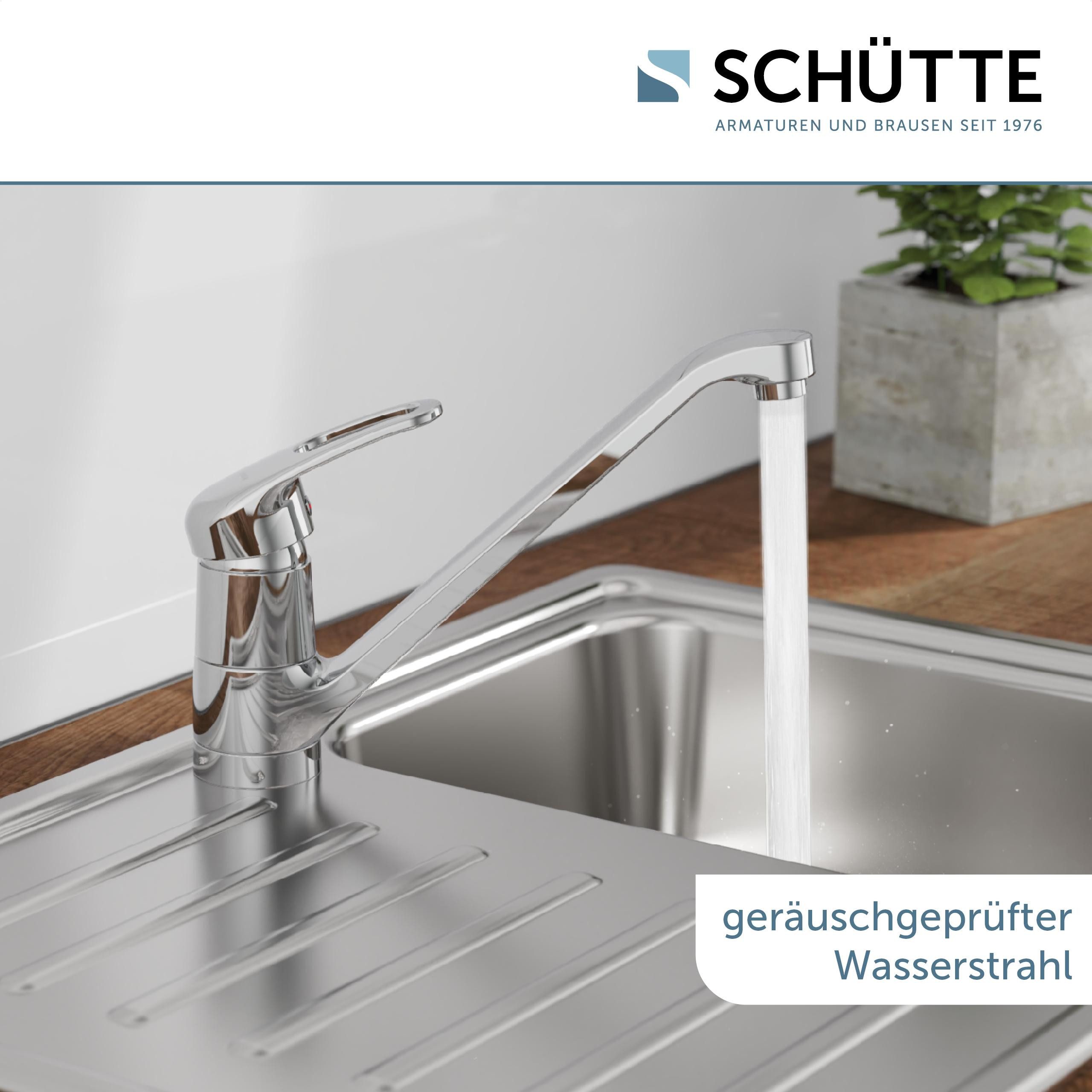 Schütte Spültischarmatur GRANDE 360° schwenkbar, geräuscharme Kartusche, Marken-Mischdüse