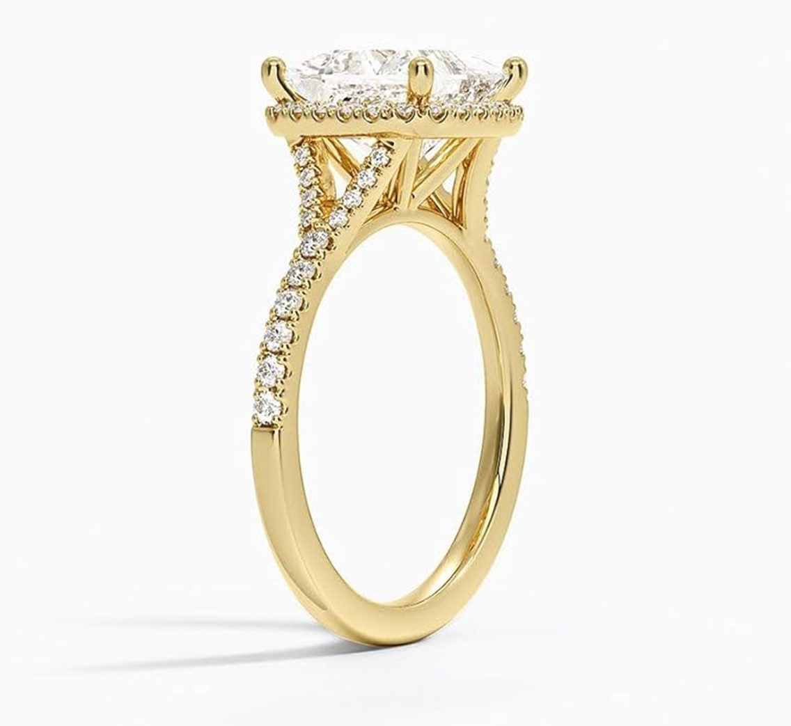 Jumpeak Verlobungsring Wedding ring, 2ct,D,VS1,2EX, Diamantring für Damen, Ring gold damen, Liebes geschenk für sie,Ein Hochzeitsgeschenk,Geschenk ideen für frau