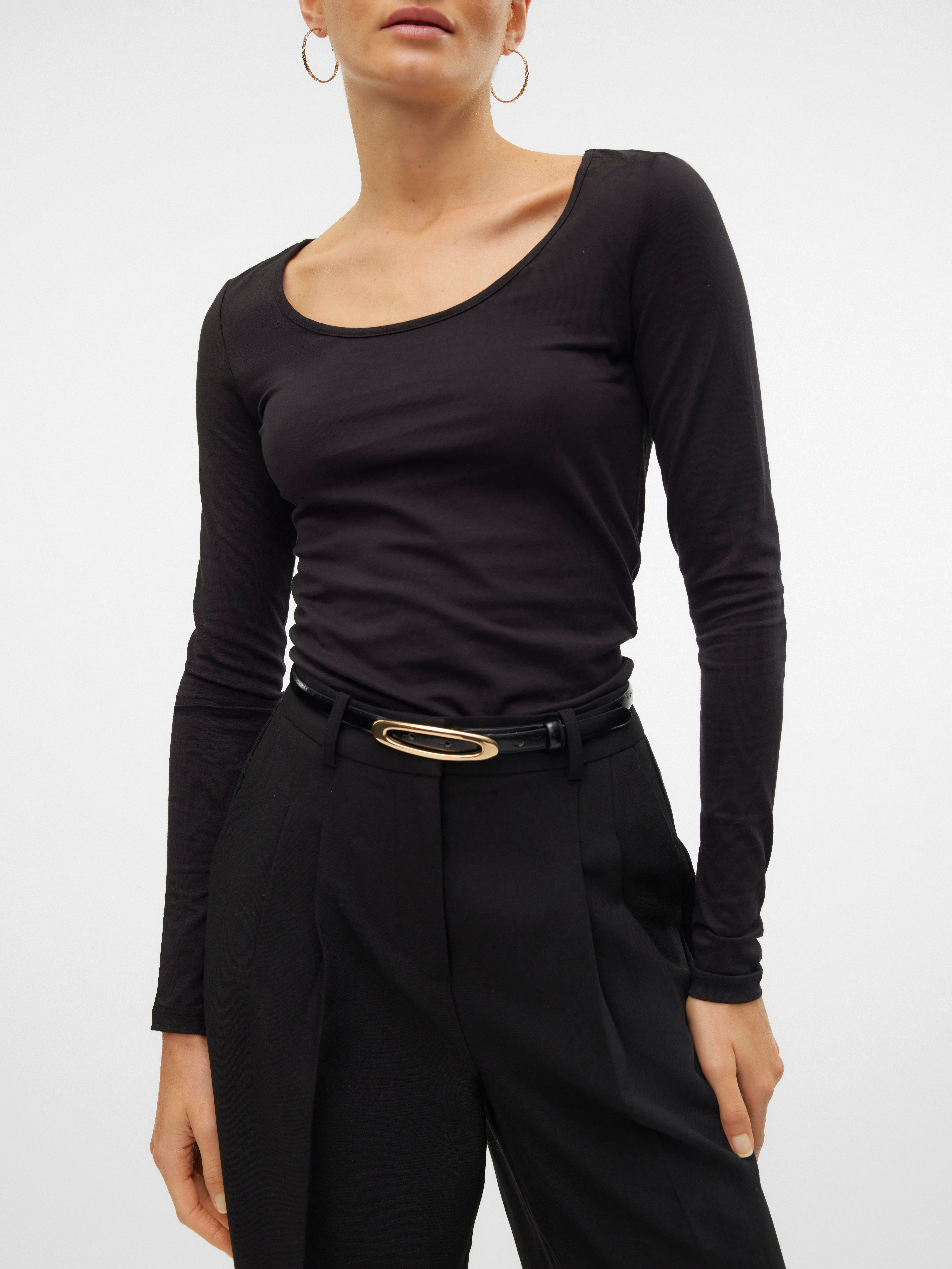 Vero Moda Langarmshirt VMMAXI aus Bio-Baumwolle