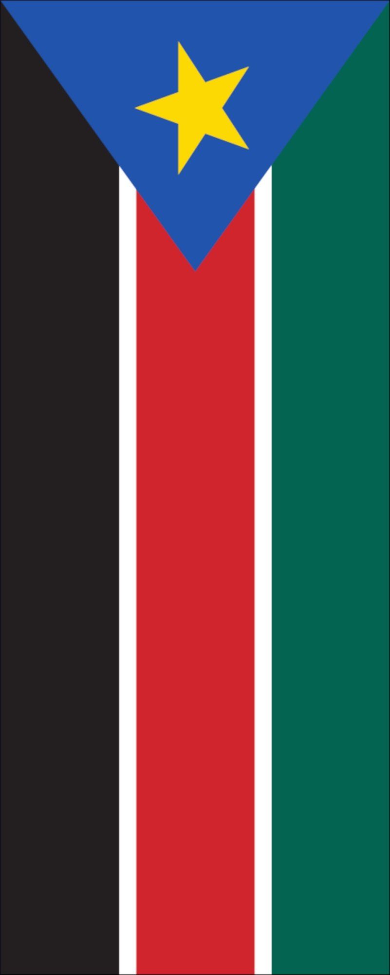 [Neueste Werke & Schnäppchen] flaggenmeer Flagge Hochformat 110 Flagge Südsudan g/m²