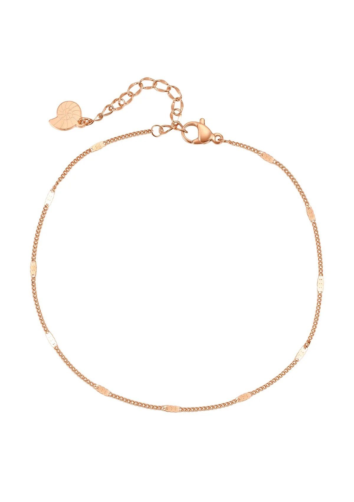 Hey Happiness Fußkette Glieder Plättchen Roségold günstig online kaufen