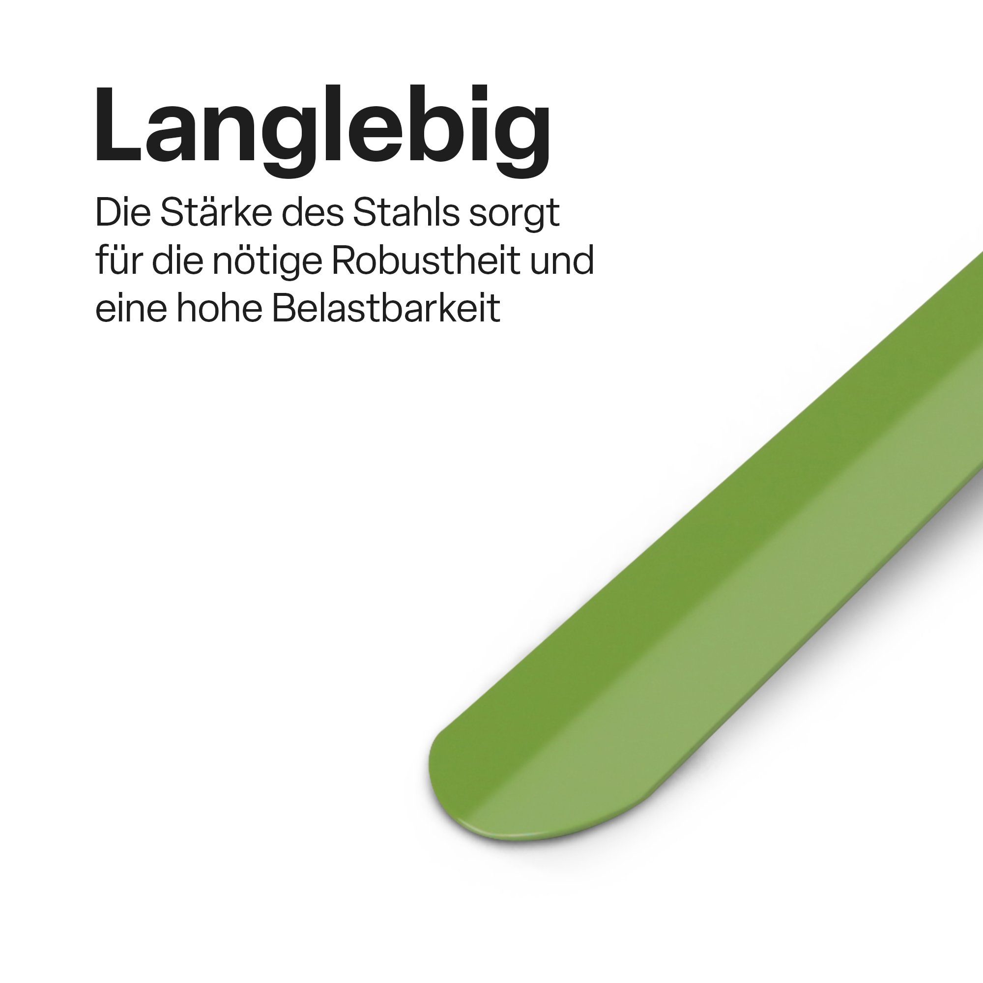 stabil sehr - Schuhanzieher XXL lang, Grün (Metall) Pro Schuhanziehhilfe Home Schuhlöffel extra XXL (79cm),