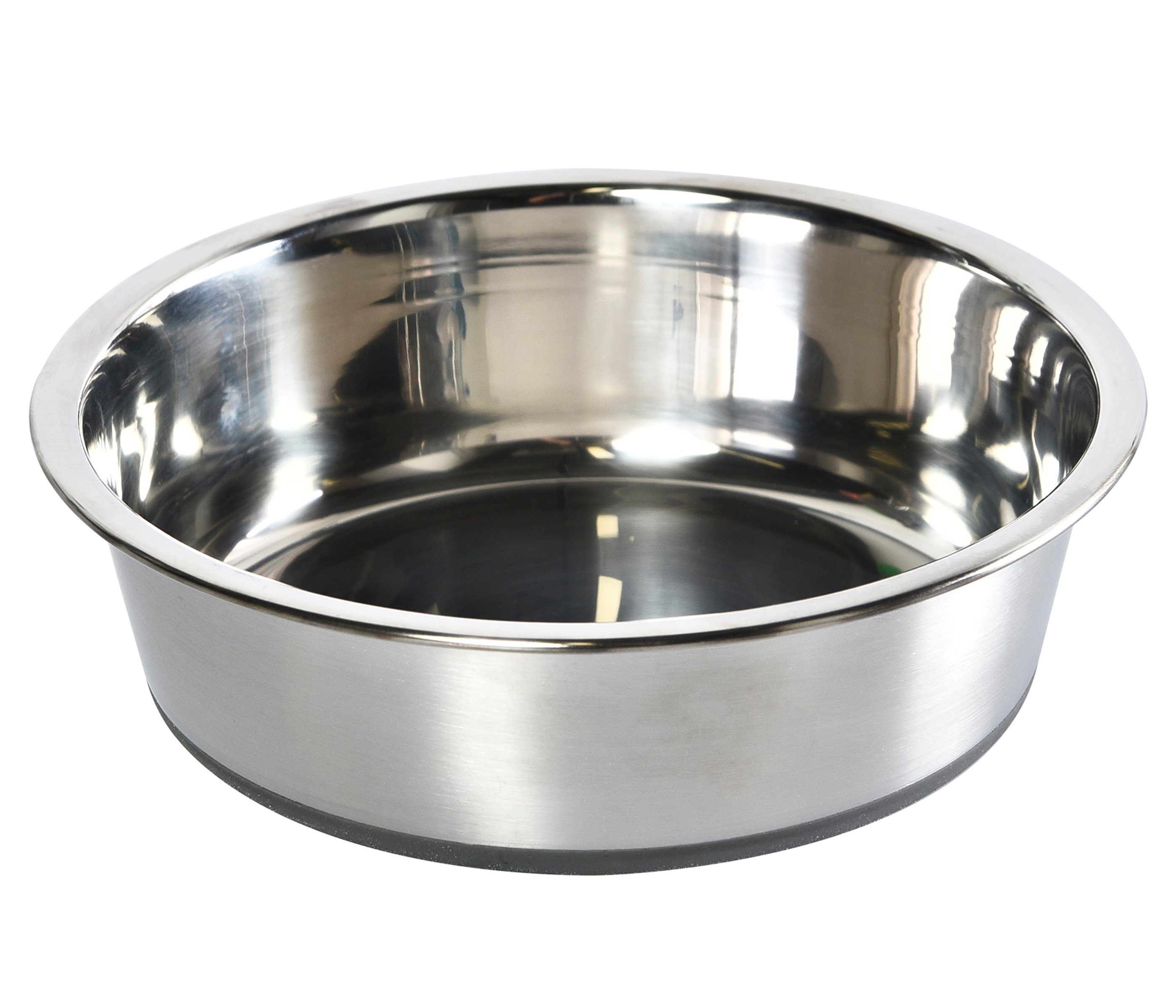 Dehner Futternapf Silver, Edelstahl, in verschiedenen Größen, silber