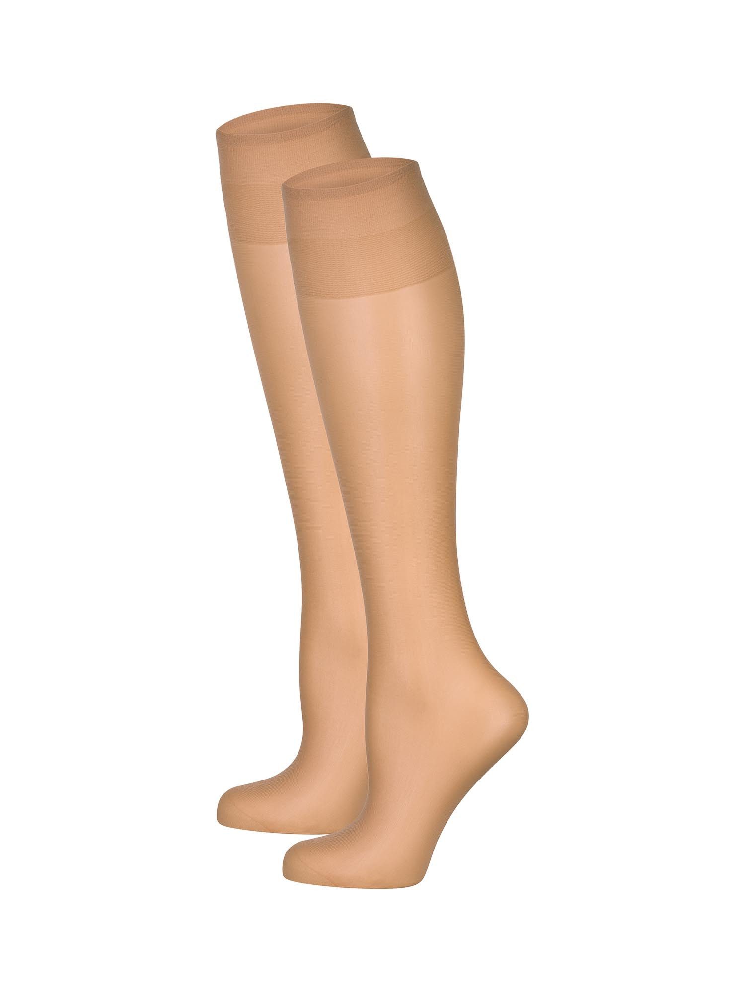Nur Die Kniestrümpfe Kniestrümpfe Seidenfein 15 Den (2-Paar) Kniehohe Socken, Kniesocken, Overknee Socken