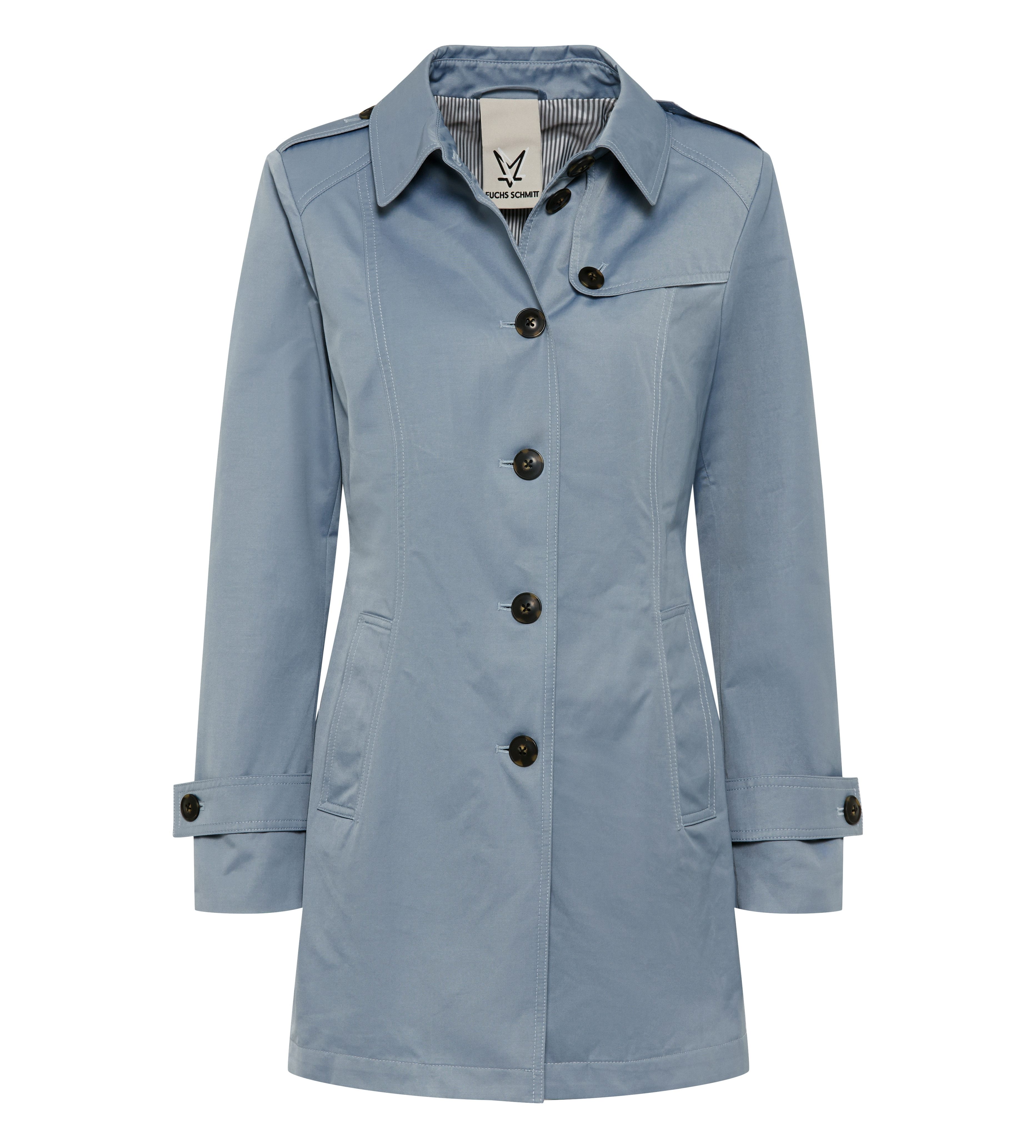 Fuchs Schmitt Kurzmantel Lightweight Cotton, Regular Fit, Schulterklappen günstig online kaufen