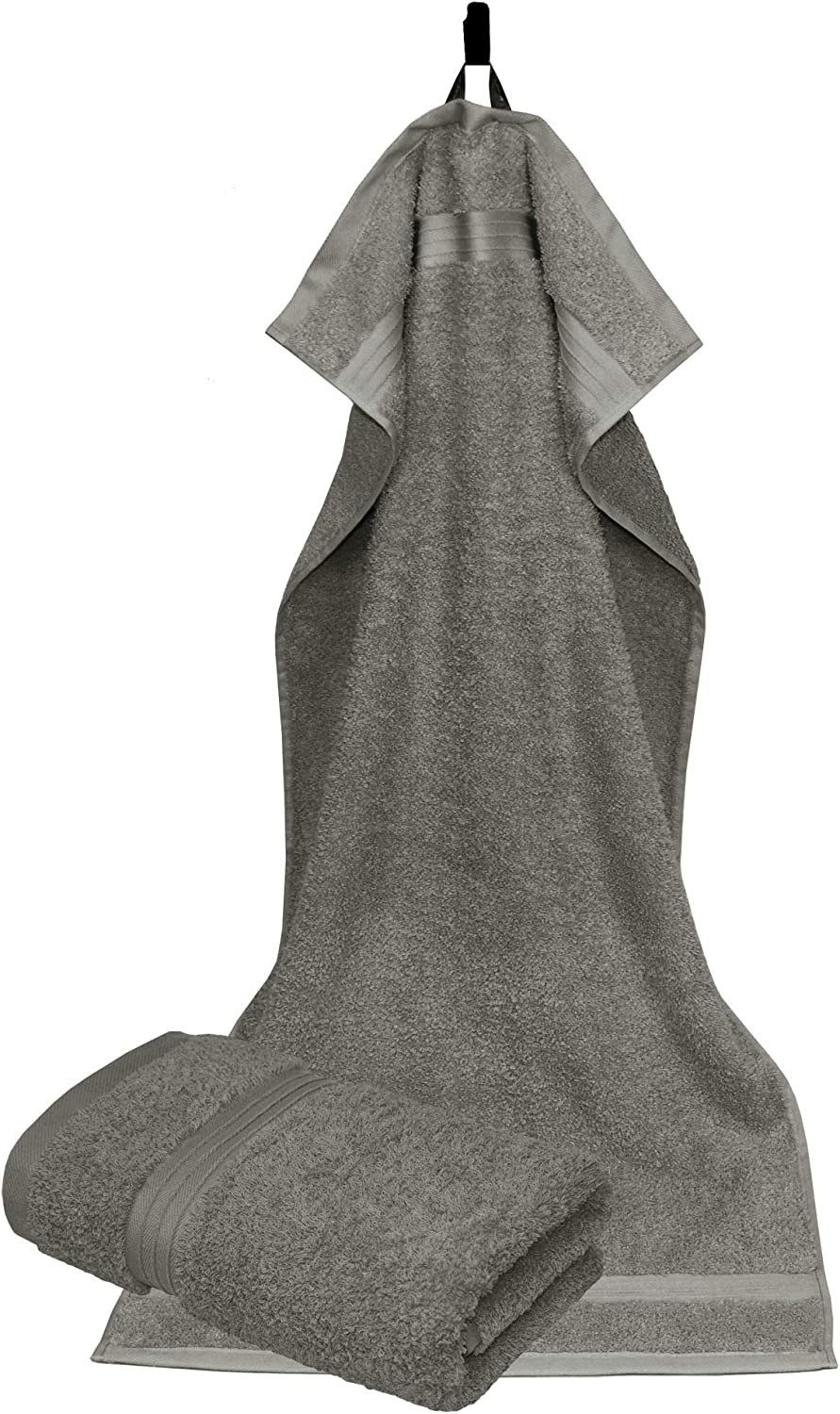 Handtuchset cm 50x100 Grau Lashuma Handtücher Linz, Dunkel (2-St), Frottee grau Flauschiges