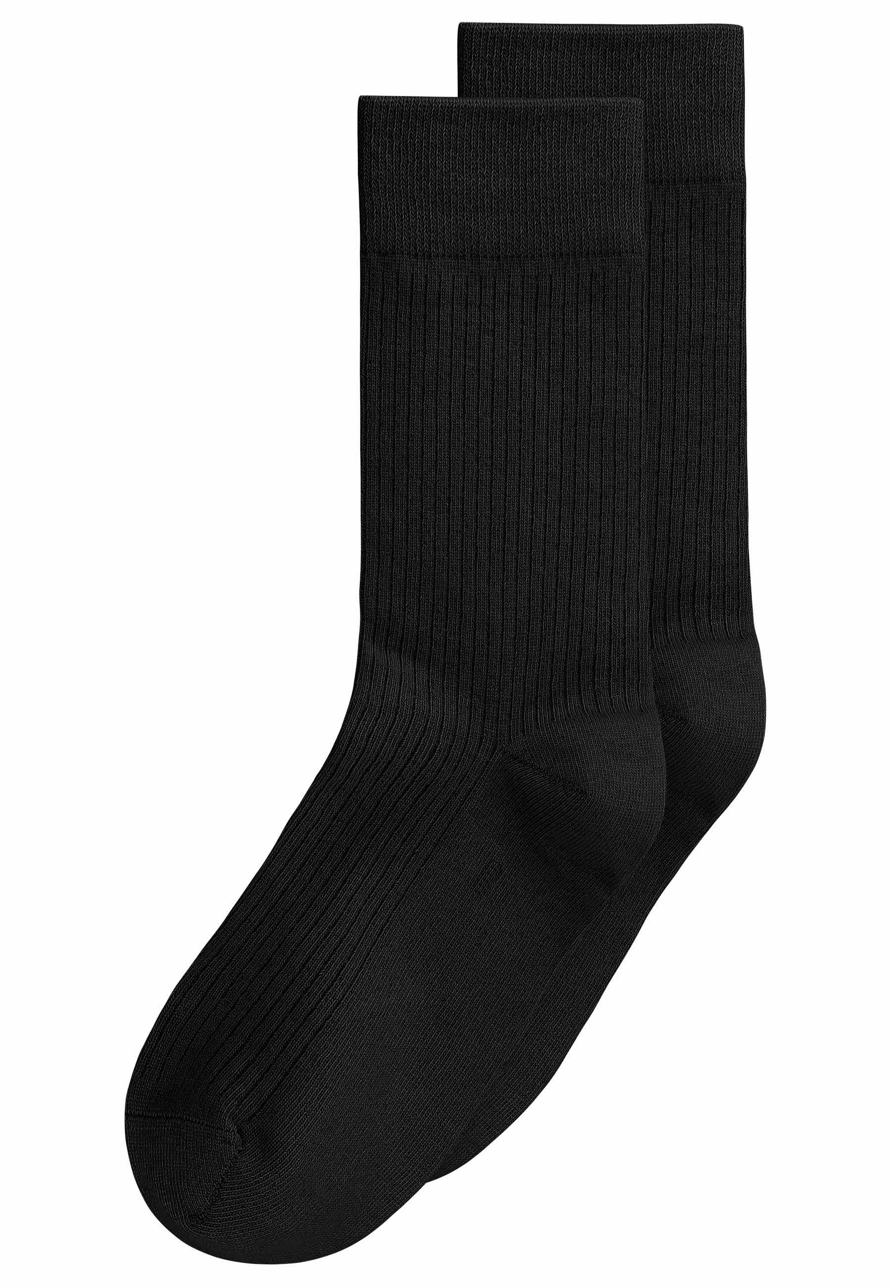 MELA Socken Gerippte Socken 2 Paare Das Elasthan "Roica" ist abbaubar, ohne Schadstoffe abzugeben