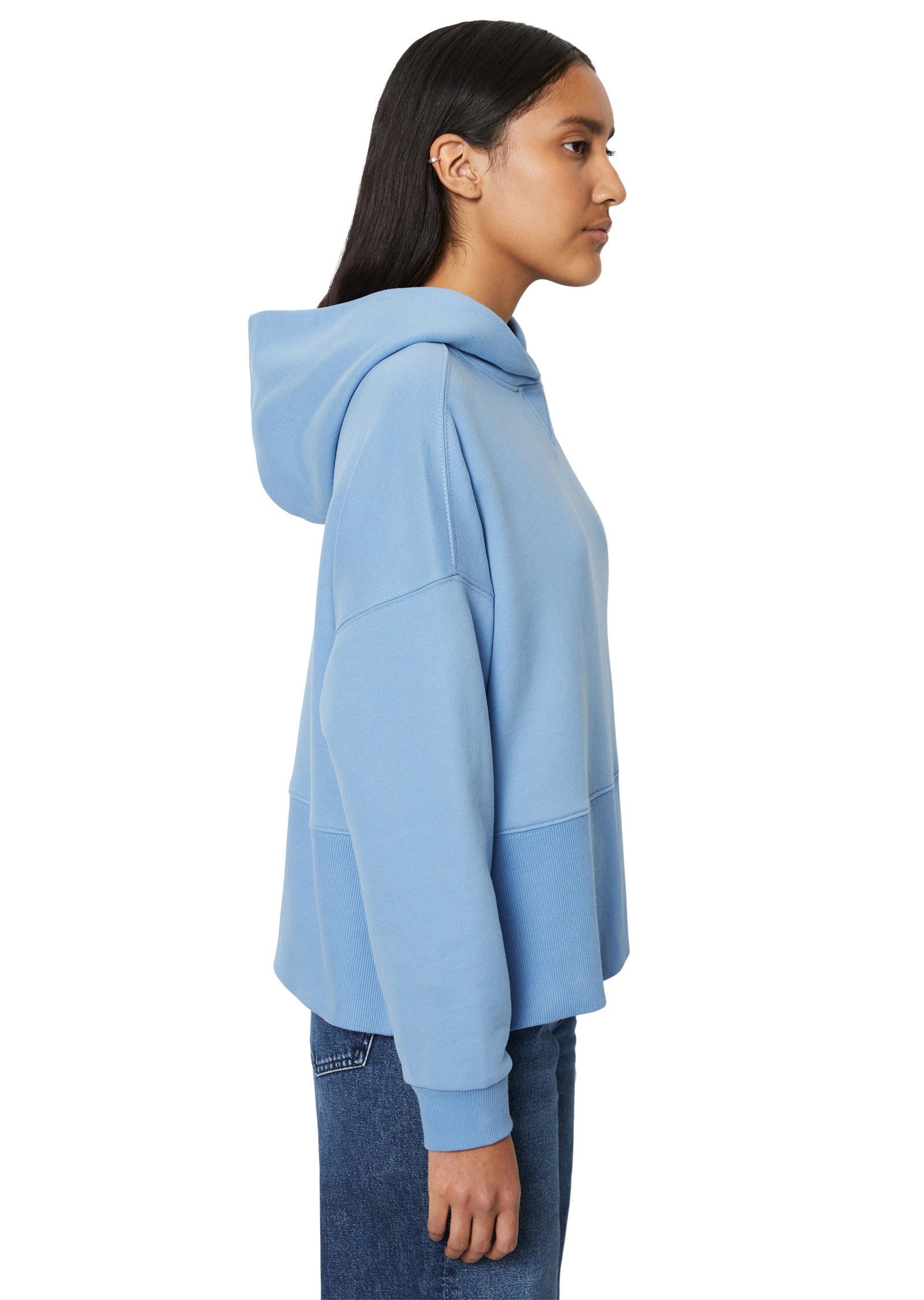 O'Polo Sweatshirt XL-Bund mit DENIM blau Marc