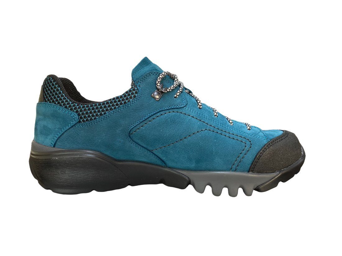 Waldläufer Waldläufer-Tex Herren Schnürschuh H-Fritz 729950-306-124 schwarz lago türkis Trekkingschuh