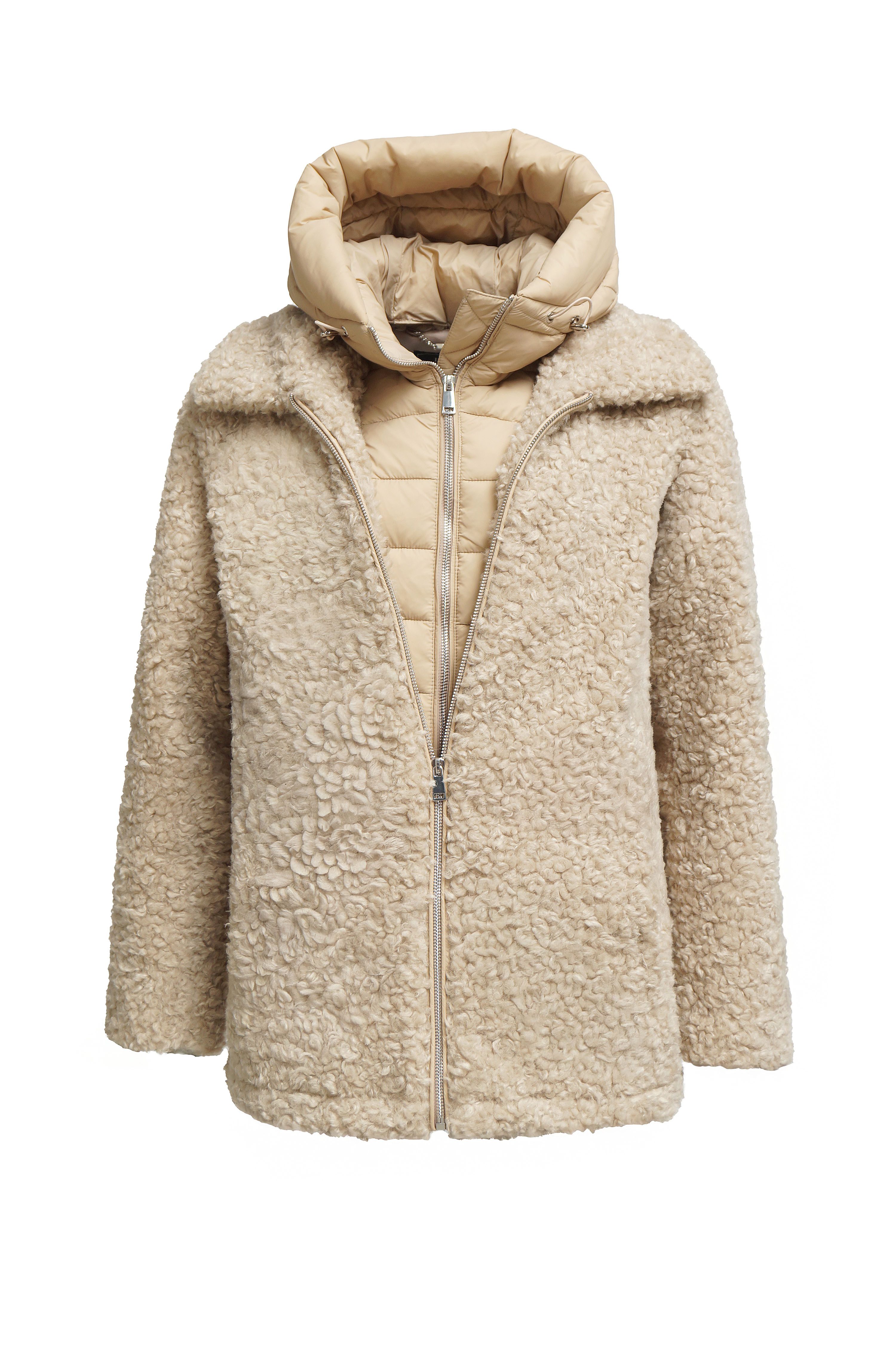 FUNK since 1776 Fellimitatjacke hüftlang in hochwertiger Lammoptik mit abne günstig online kaufen