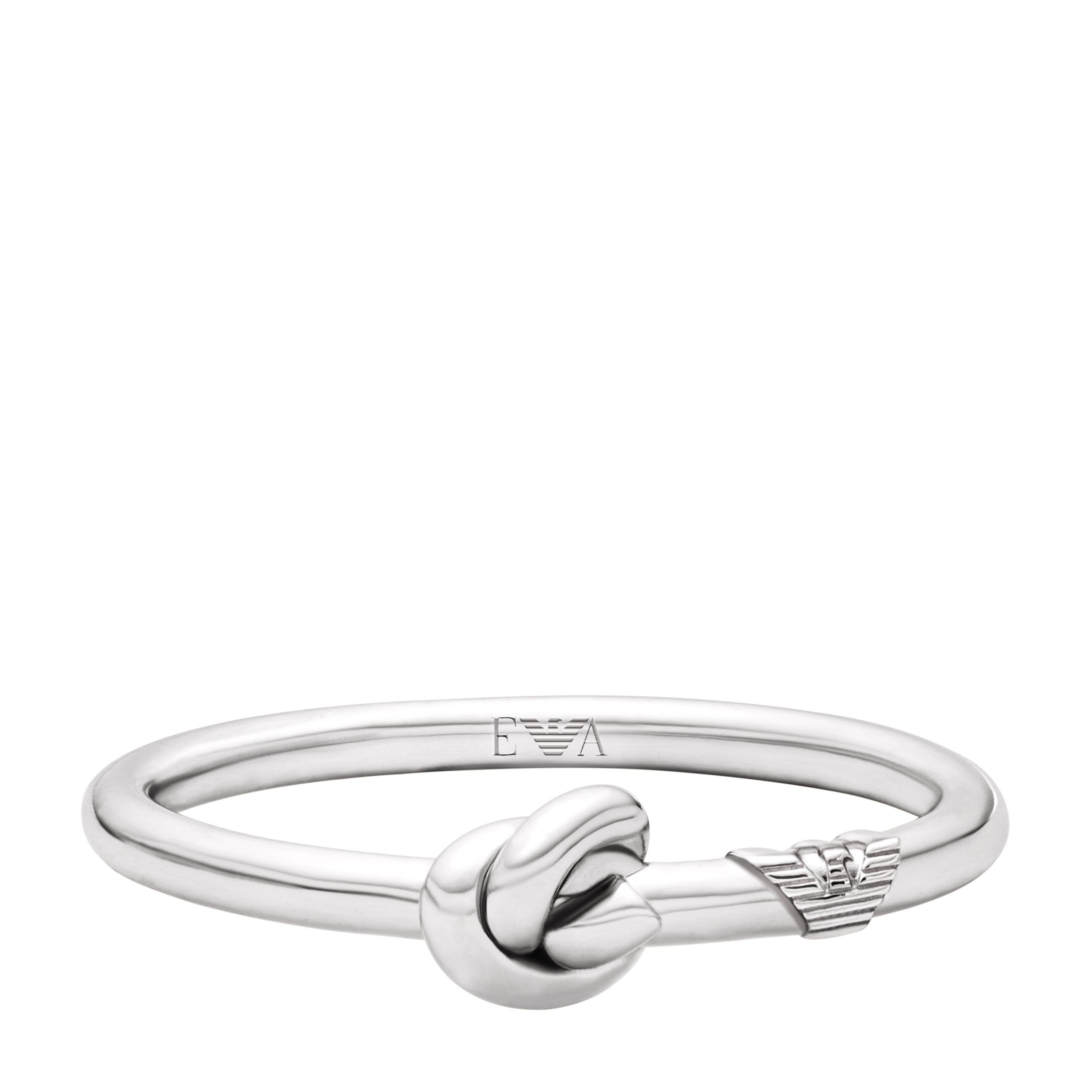 Emporio Armani Fingerring Schmuck Geschenk Silber 925 Knoten-Optik