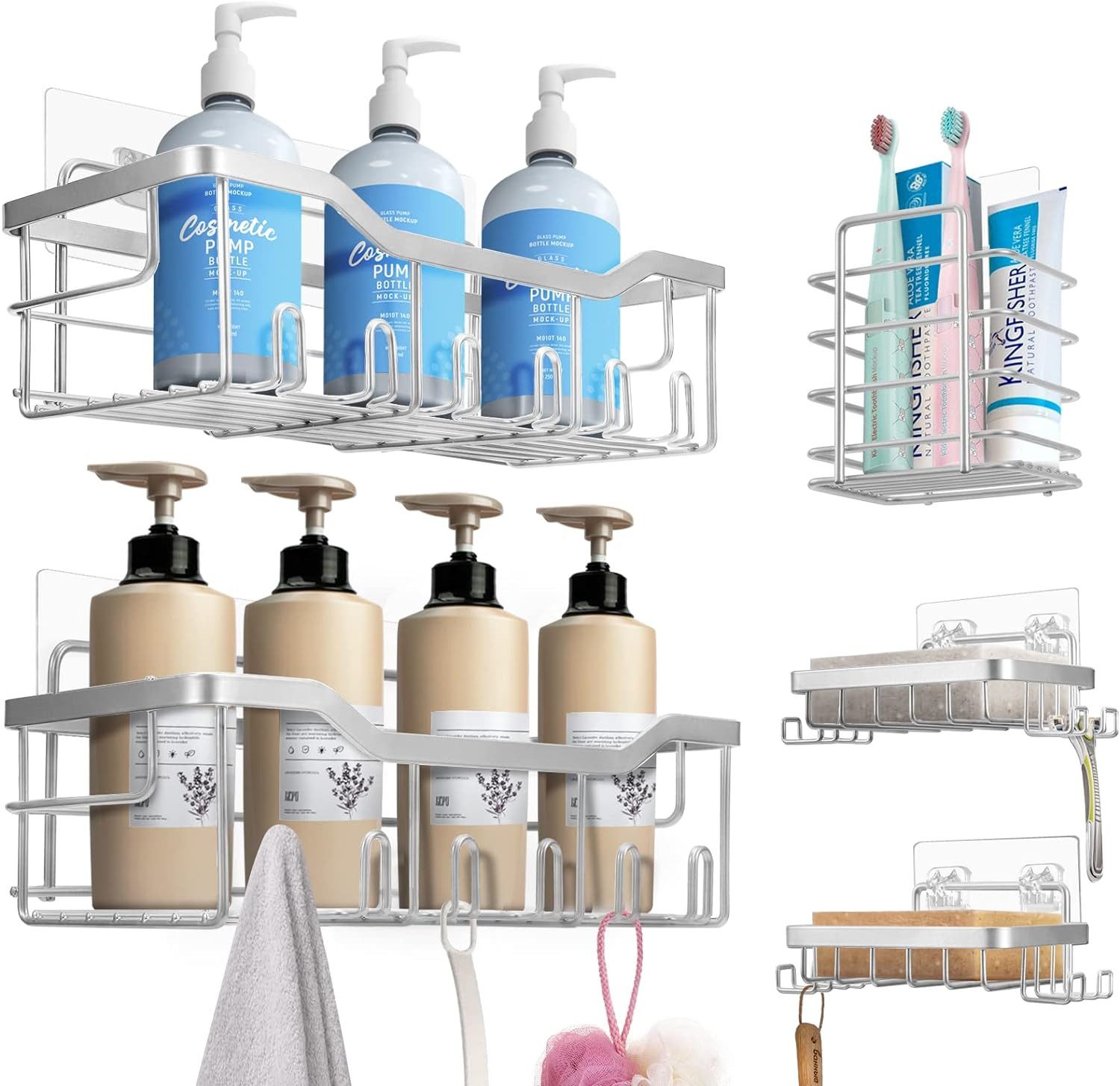 Refined Living Duschregal Duschorganizer [5er-Pack] Duschregale für die Inn günstig online kaufen
