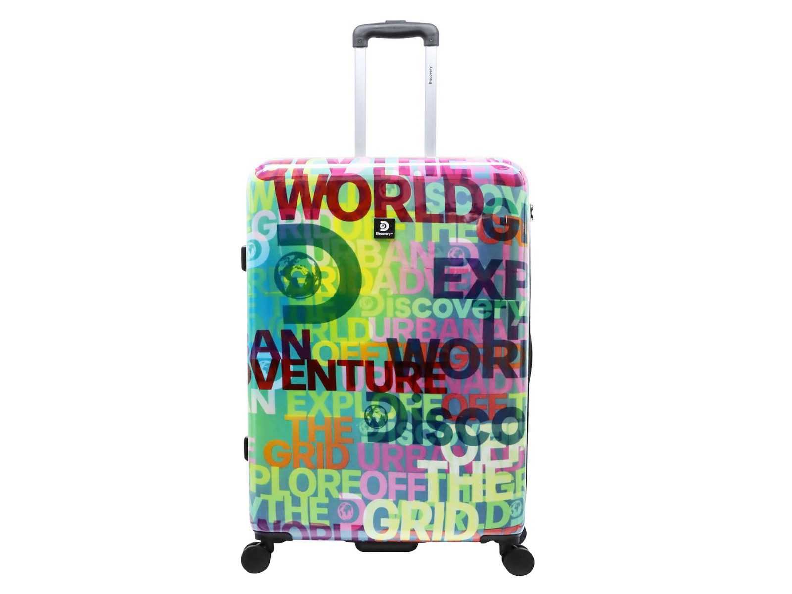 Discovery Hartschalen-Trolley Explore the World ABS/PC Trolley TSA Zahlenschloss Spinner 78 cm, 4 Rollen, integriertes TSA-Zahlenschloss