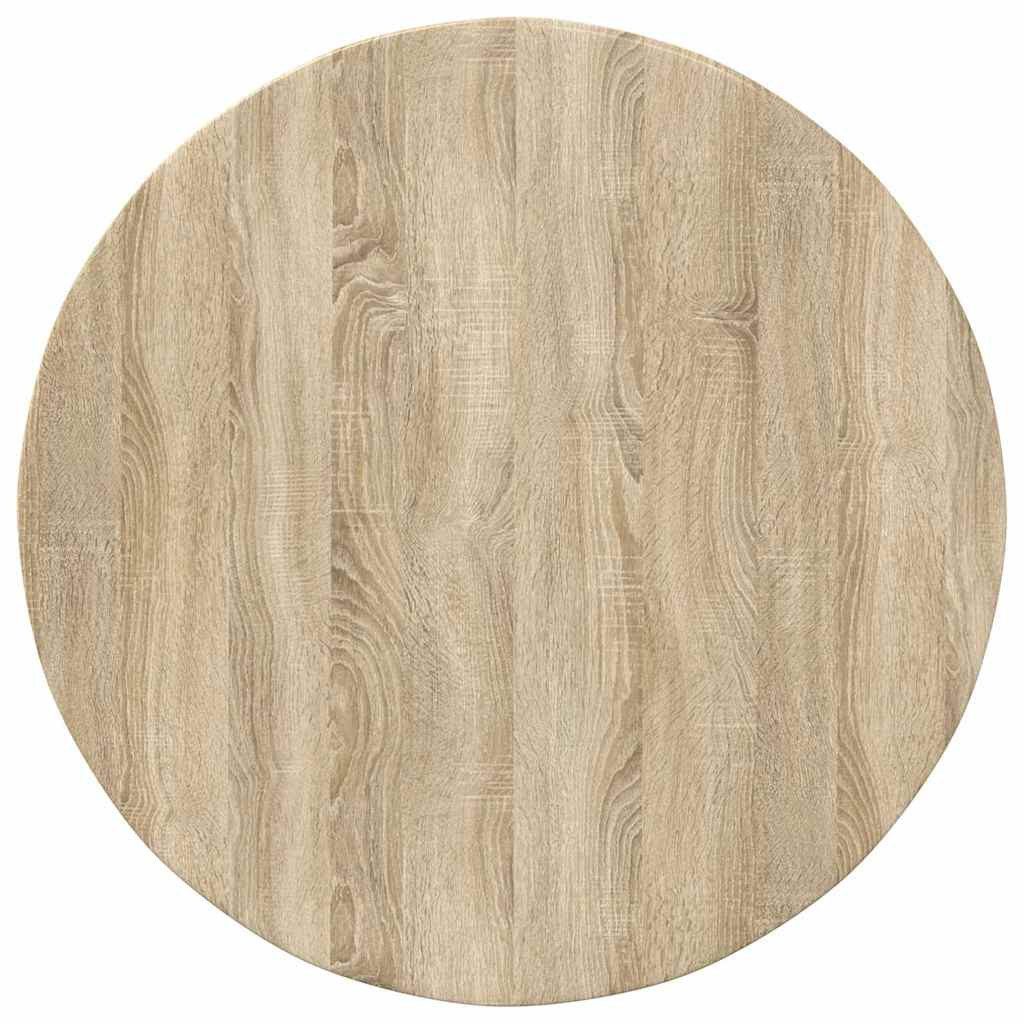 vidaXL Tischplatte Tischplatte Sonoma-Eiche Ø 80 x 1,5 cm Holzwerkstoff (1 St)